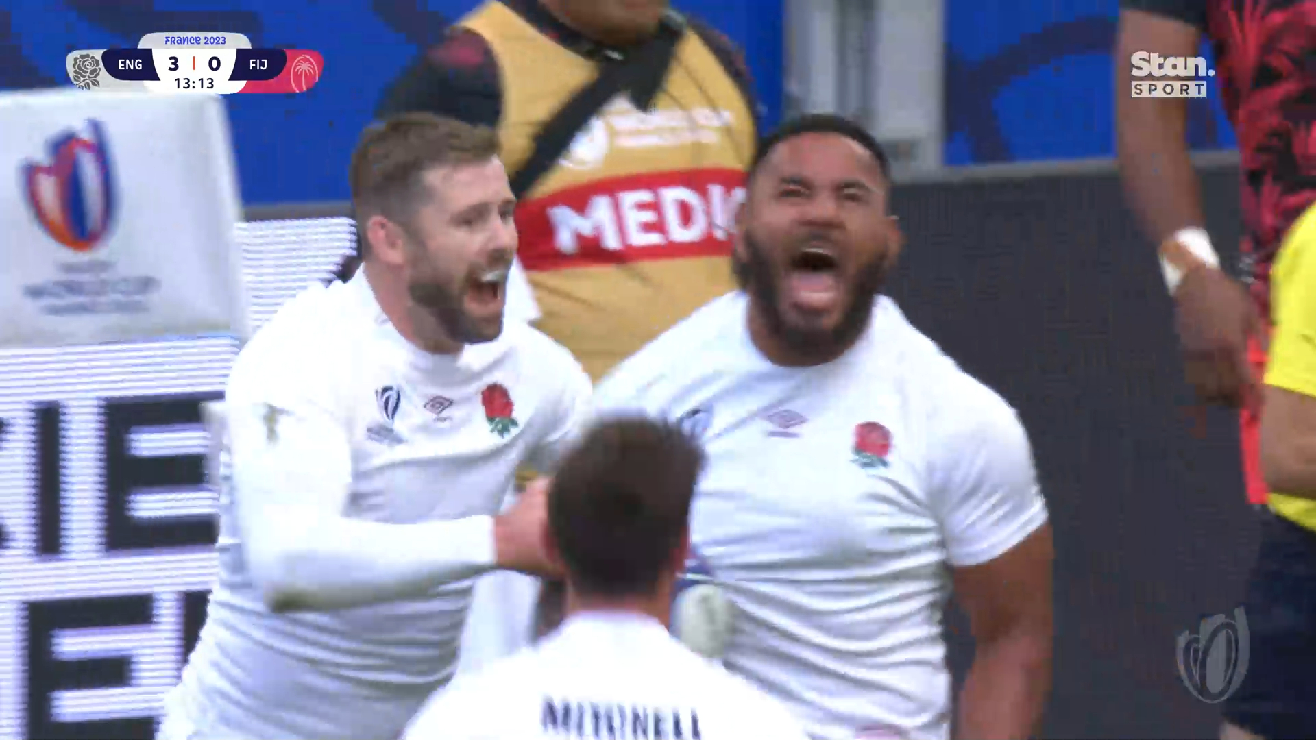 England vs Fiji RWC every try