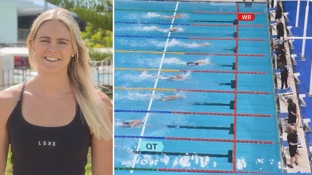 Swim star explains freak injury