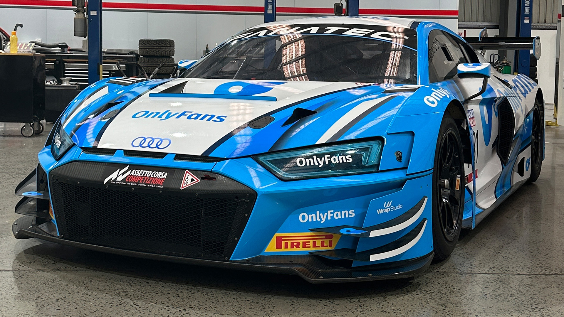 The brand-new Audi R8 LMS GT3 that Renee Gracie will race at the Adelaide 500 in GT World Challenge Australia.