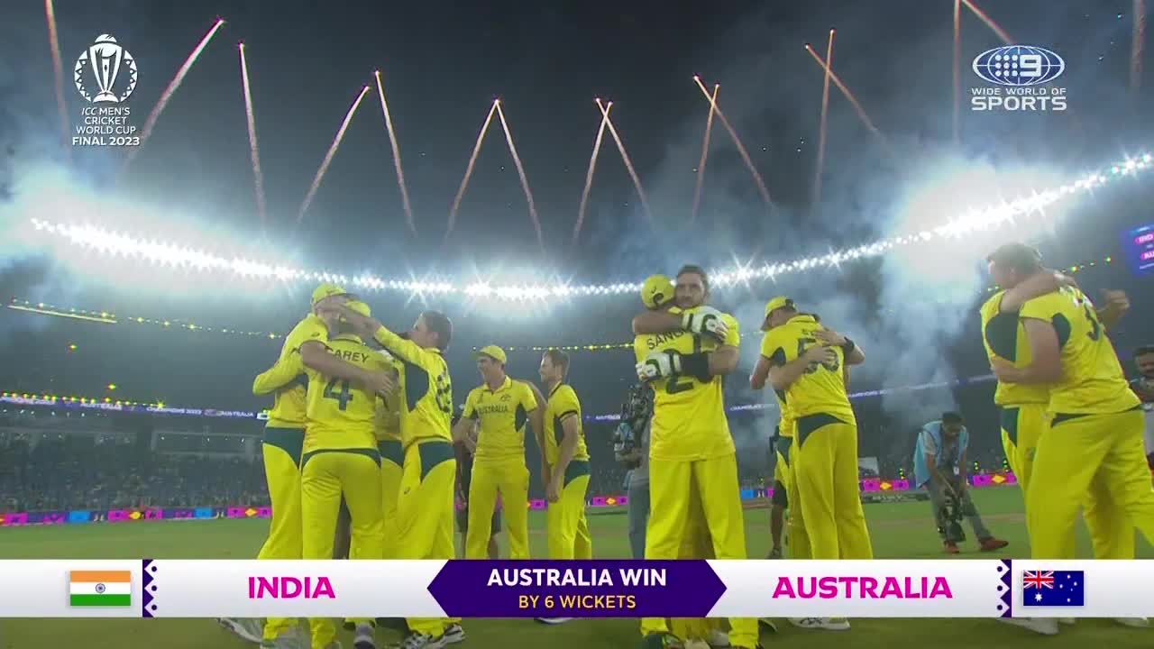 Pandemonium as Aussies win World Cup