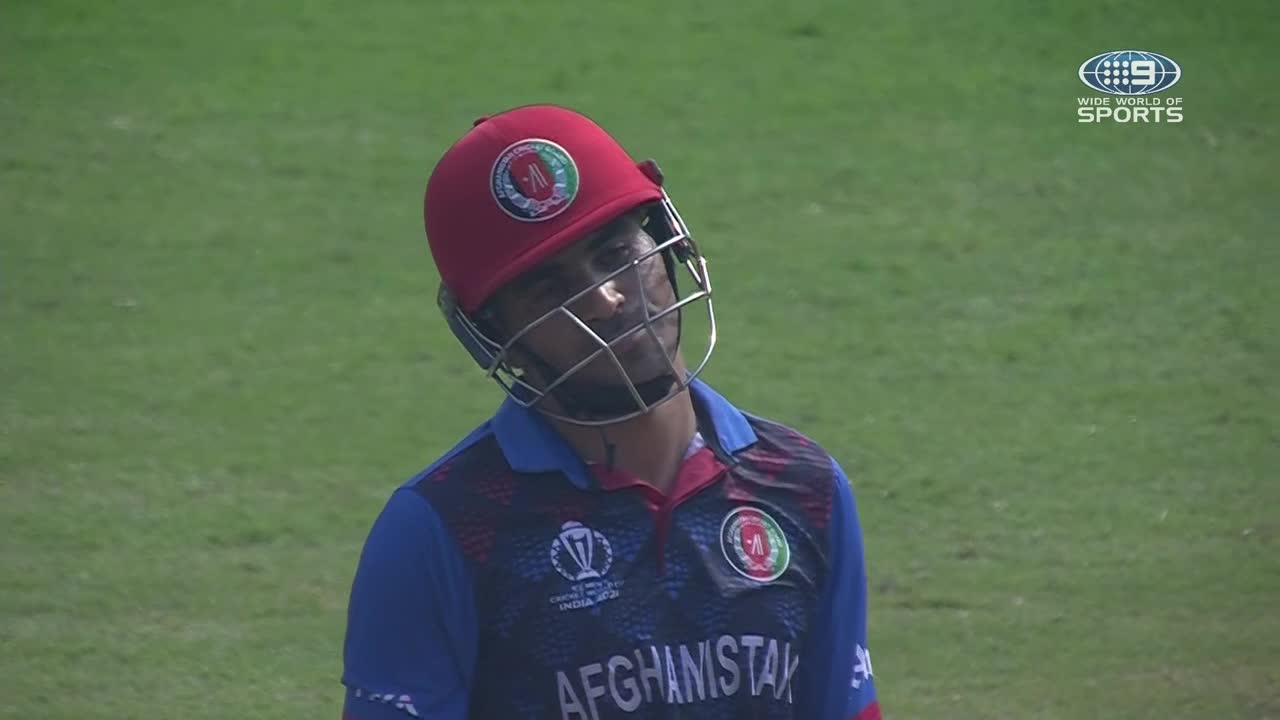 Afghani opener holes out to deep square