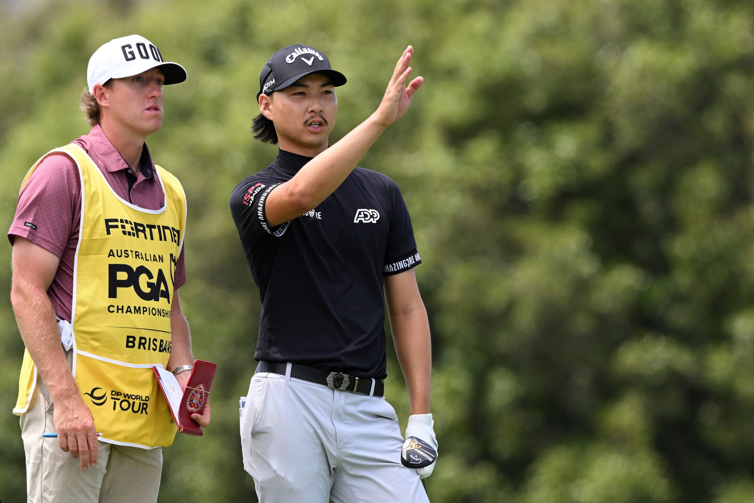 Min Woo Lee during day one of the 2023 Australian PGA Championship at Royal Queensland.