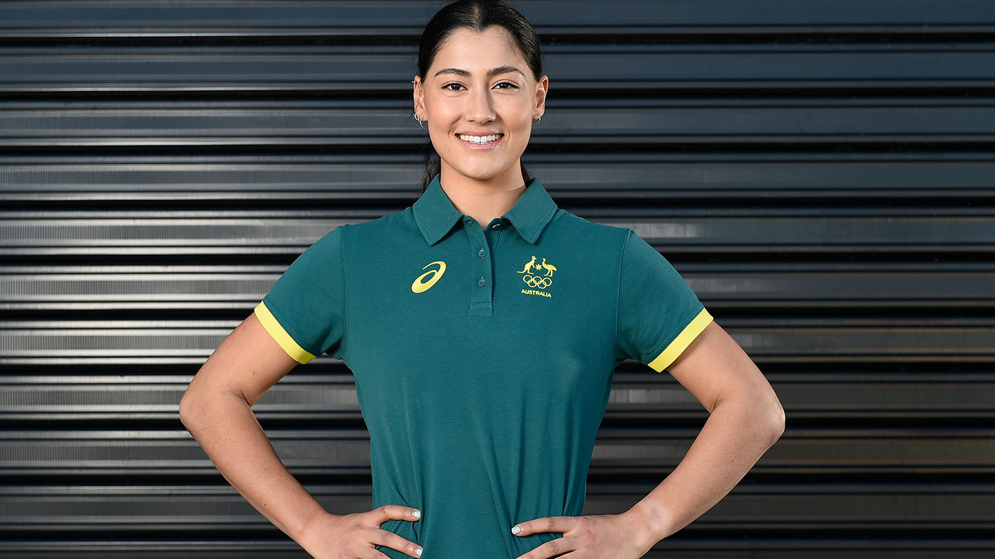 Saya Sakakibara in her Australian colours