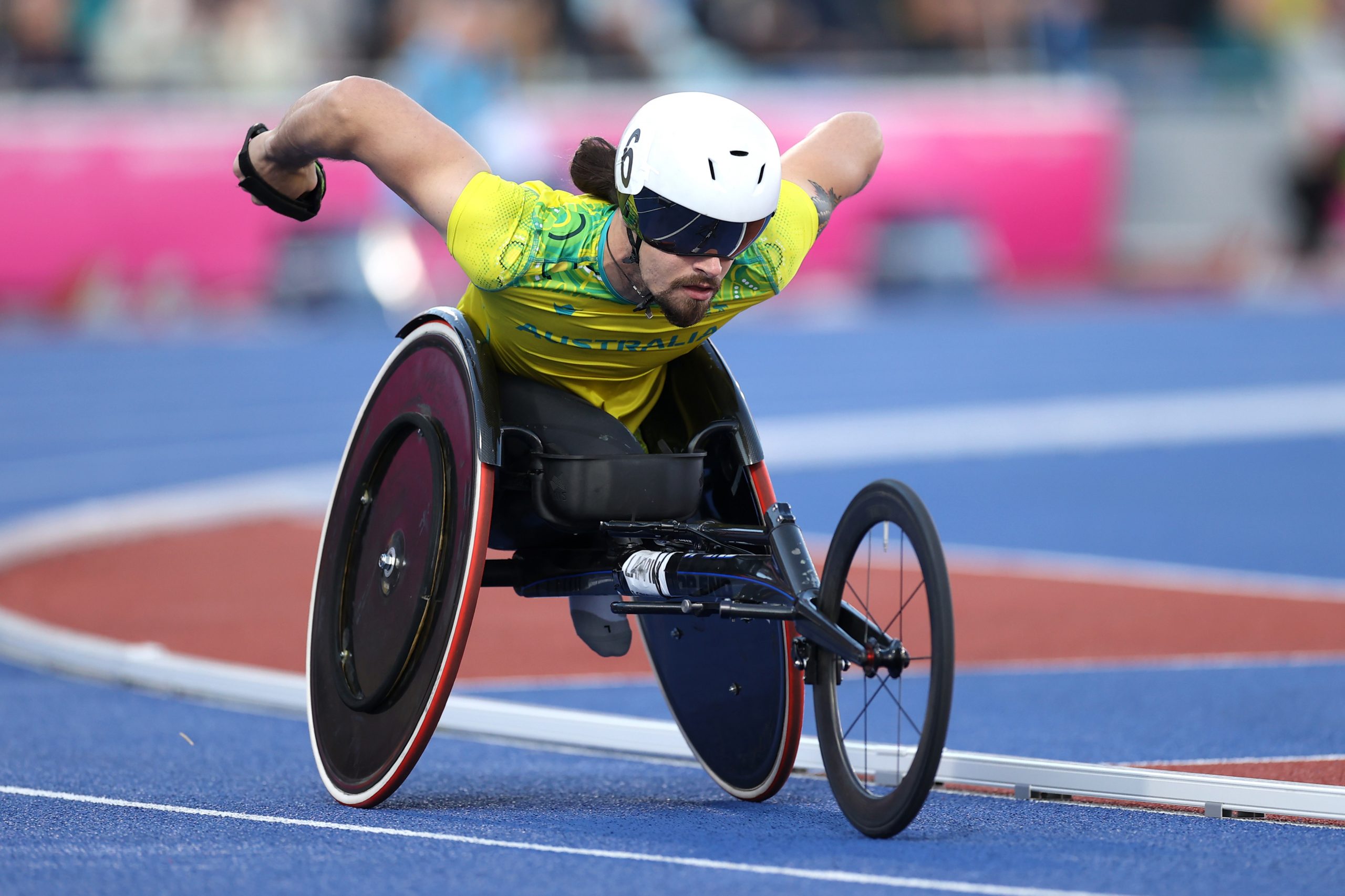 Australia's Jake Lappin racing at the 2022 Commonwealth Games.