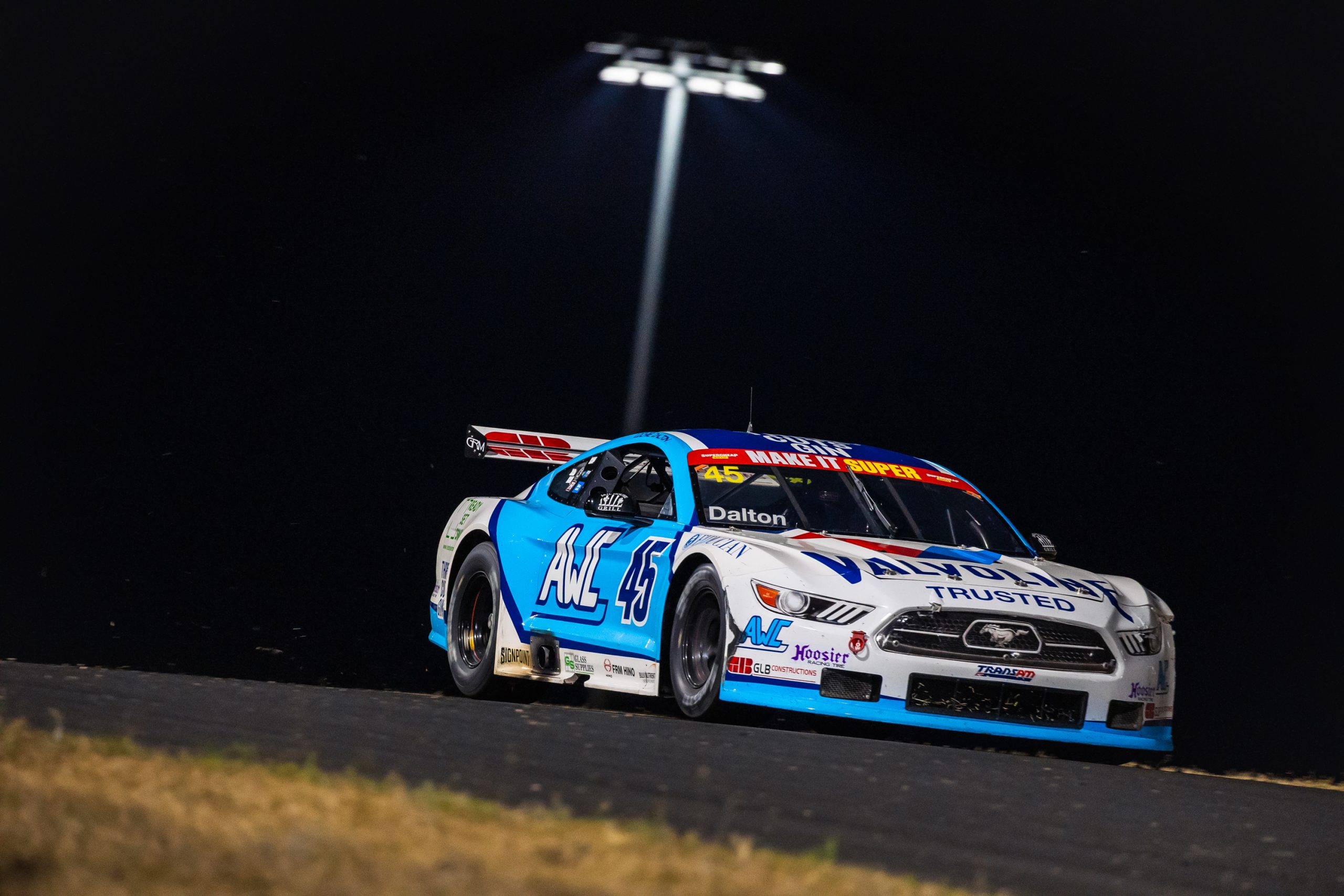 The No.45 Ford Mustang driven by Lochie Dalton.