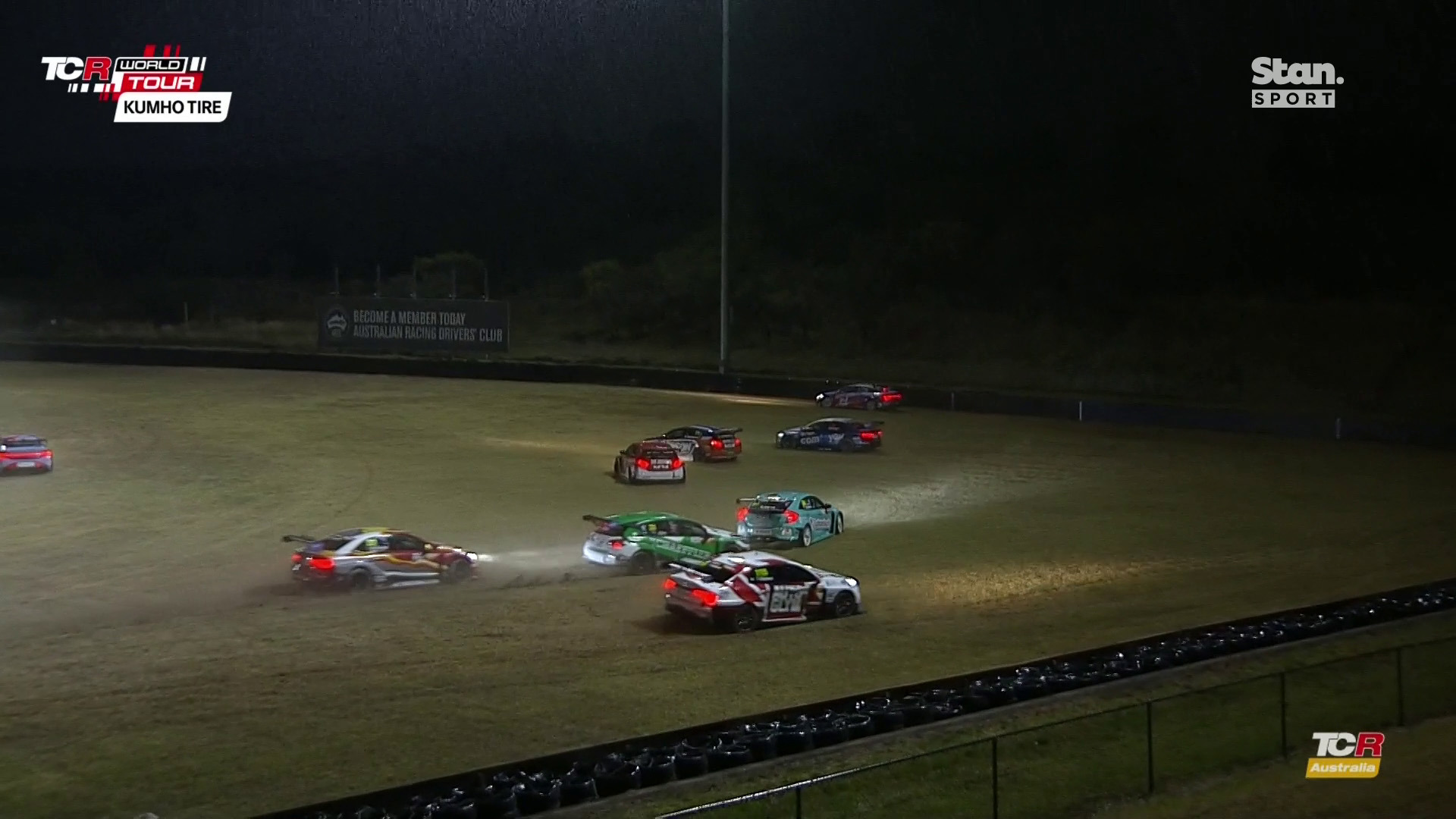 Cars go flying off in the TCR World Tour weekend opener at Sydney Motorsport Park.