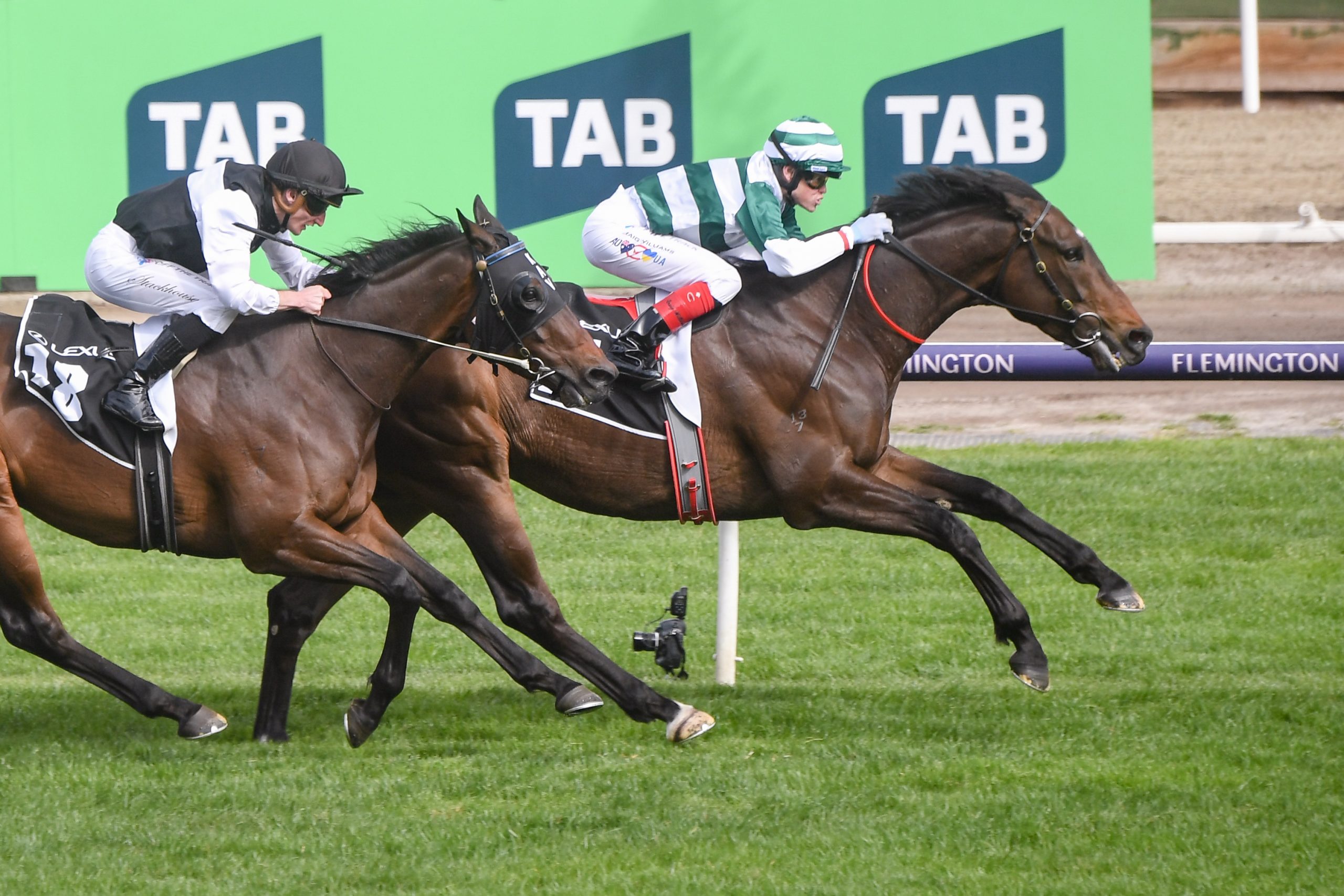 Future History (GB) ridden by Craig Williams wins the The Lexus Bart Cummings at Flemington Racecourse on October 07, 2023 in Flemington, Australia. (Photo by Reg Ryan/Racing Photos)