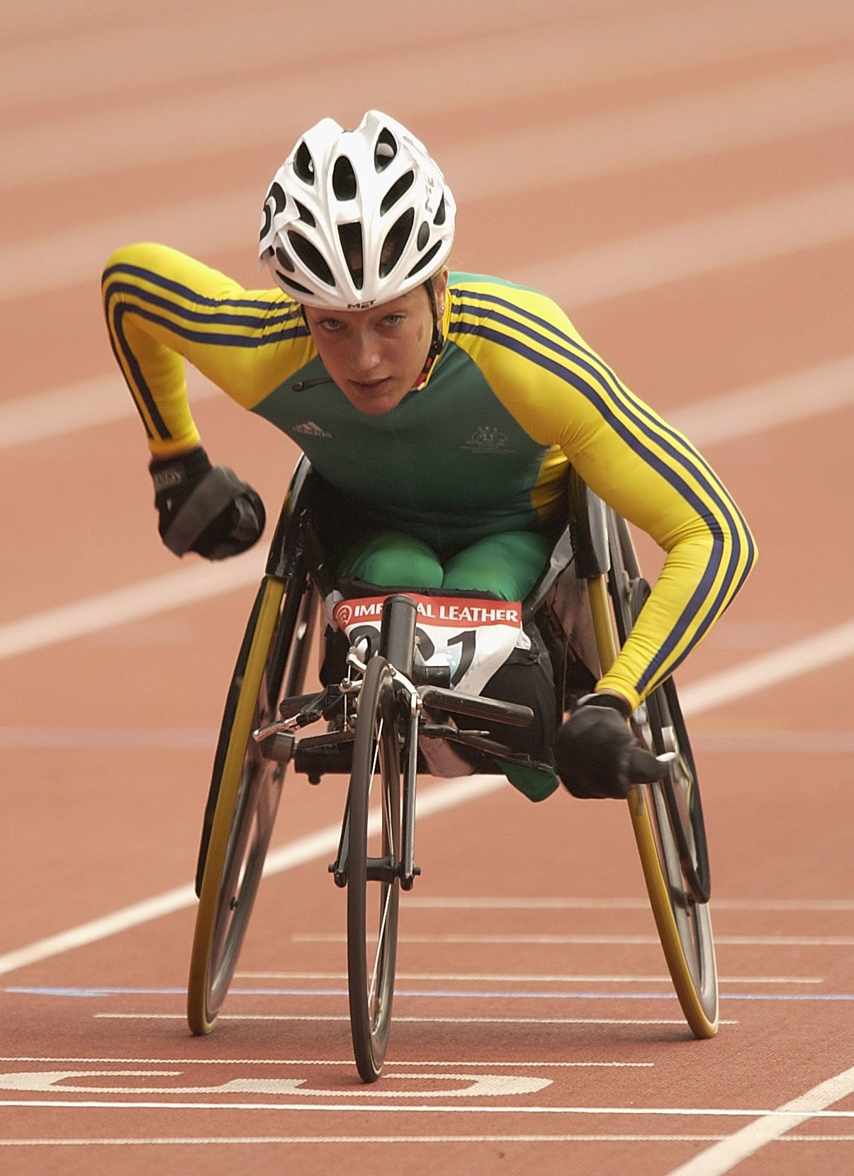 Australia's Eliza Stankovic-Mowle in action at the 2002 Manchester Commonwealth Games.