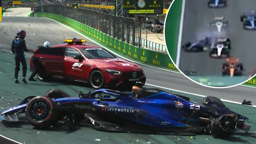 Piastri caught up in first-lap chaos