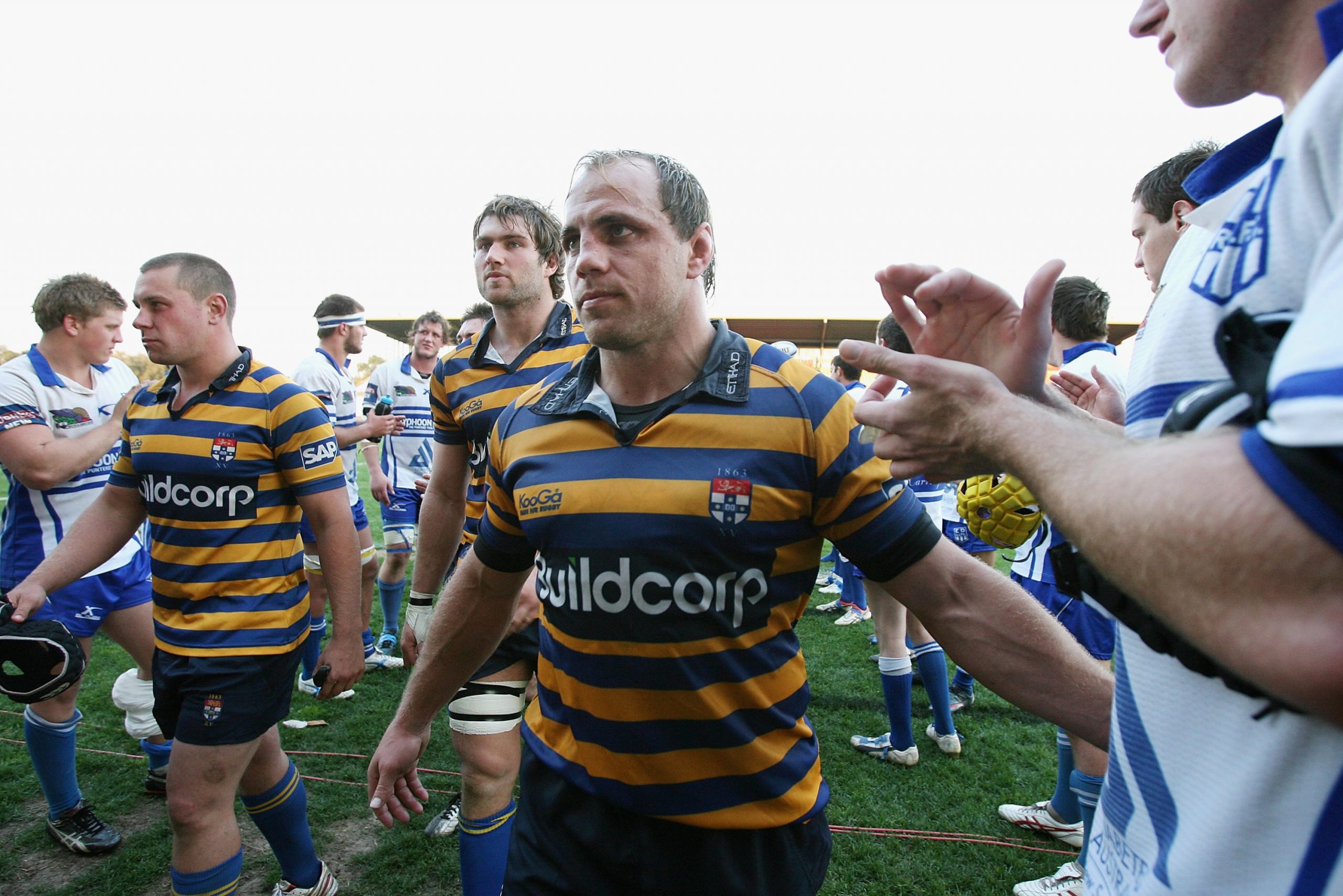 Phil Waugh of Sydney Uni walks off the field after the 2009 Shute Shield semi-final.