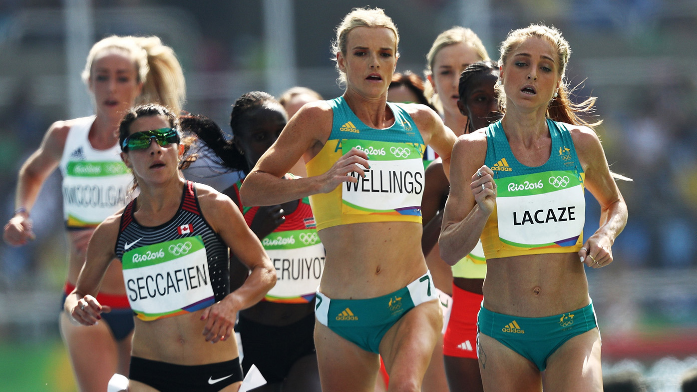 Eloise Wellings and Genevieve Gregson (née LaCaze) in action at the Olympic Games of Rio 2016.