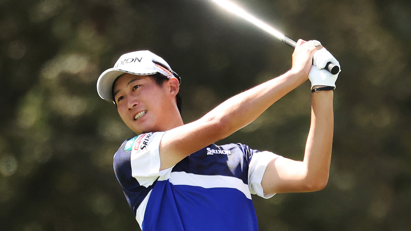 Rikuya Hoshino of Japan plays a shot on the 9th hole during the ISPS HANDA Australian Open at The Australian Golf Course on December 03, 2023 in Sydney, Australia. (Photo by Matt King/Getty Images)