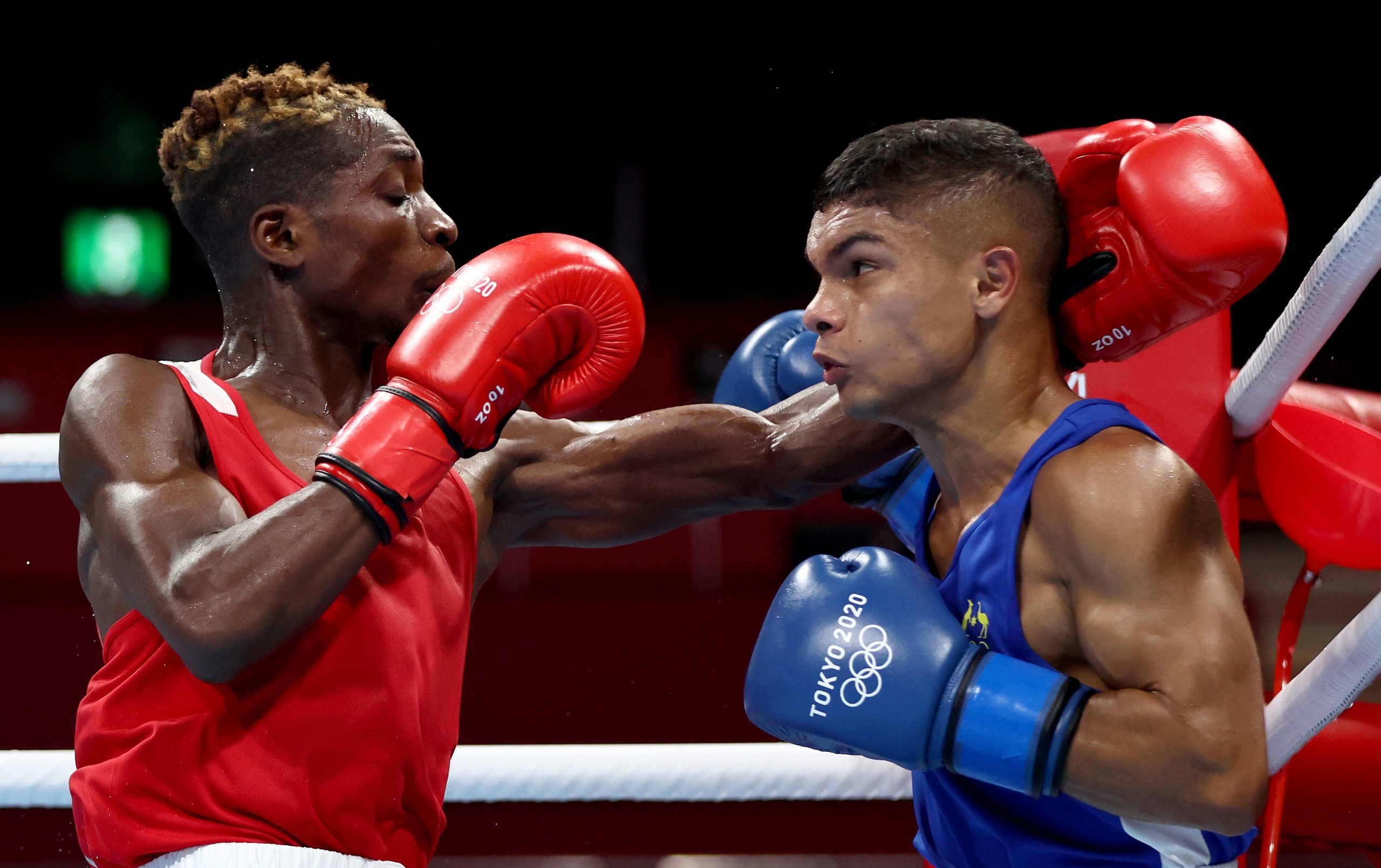 Alex Winwood (right) in action at Tokyo 2020.