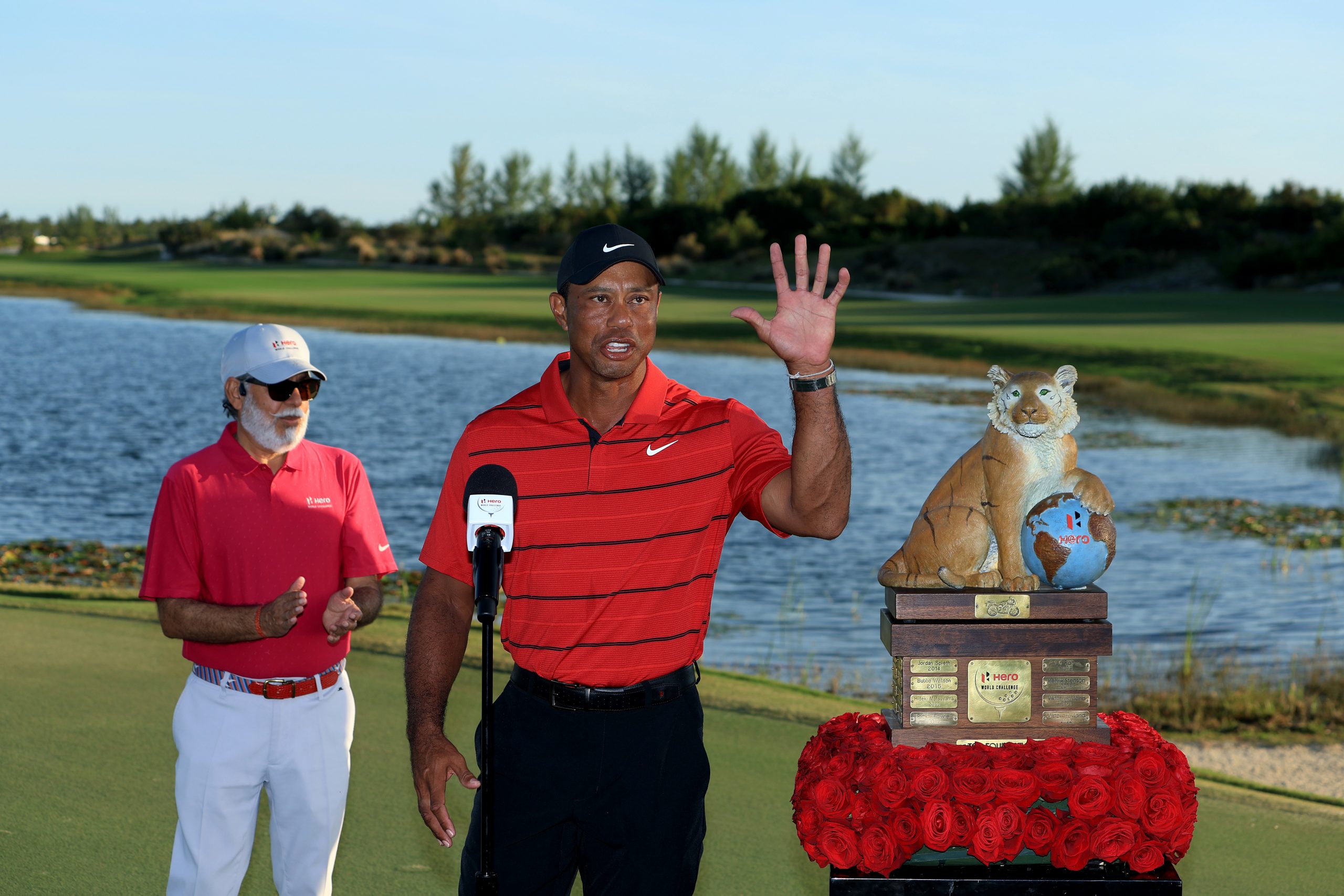 Tiger Woods at the Hero World Challenge.