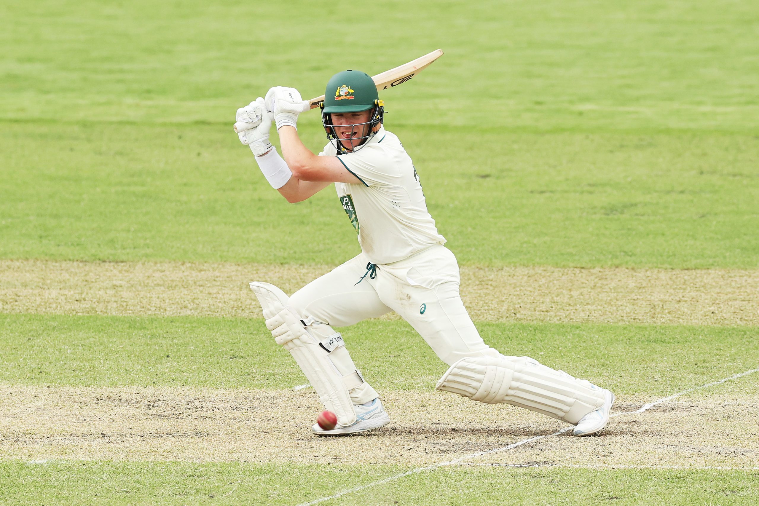 Marcus Harris made a ton for Victoria against Pakistan in a warm-up match for the second Test.