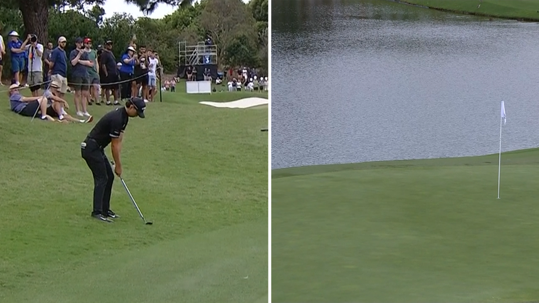 Min-Woo Lee finds the water