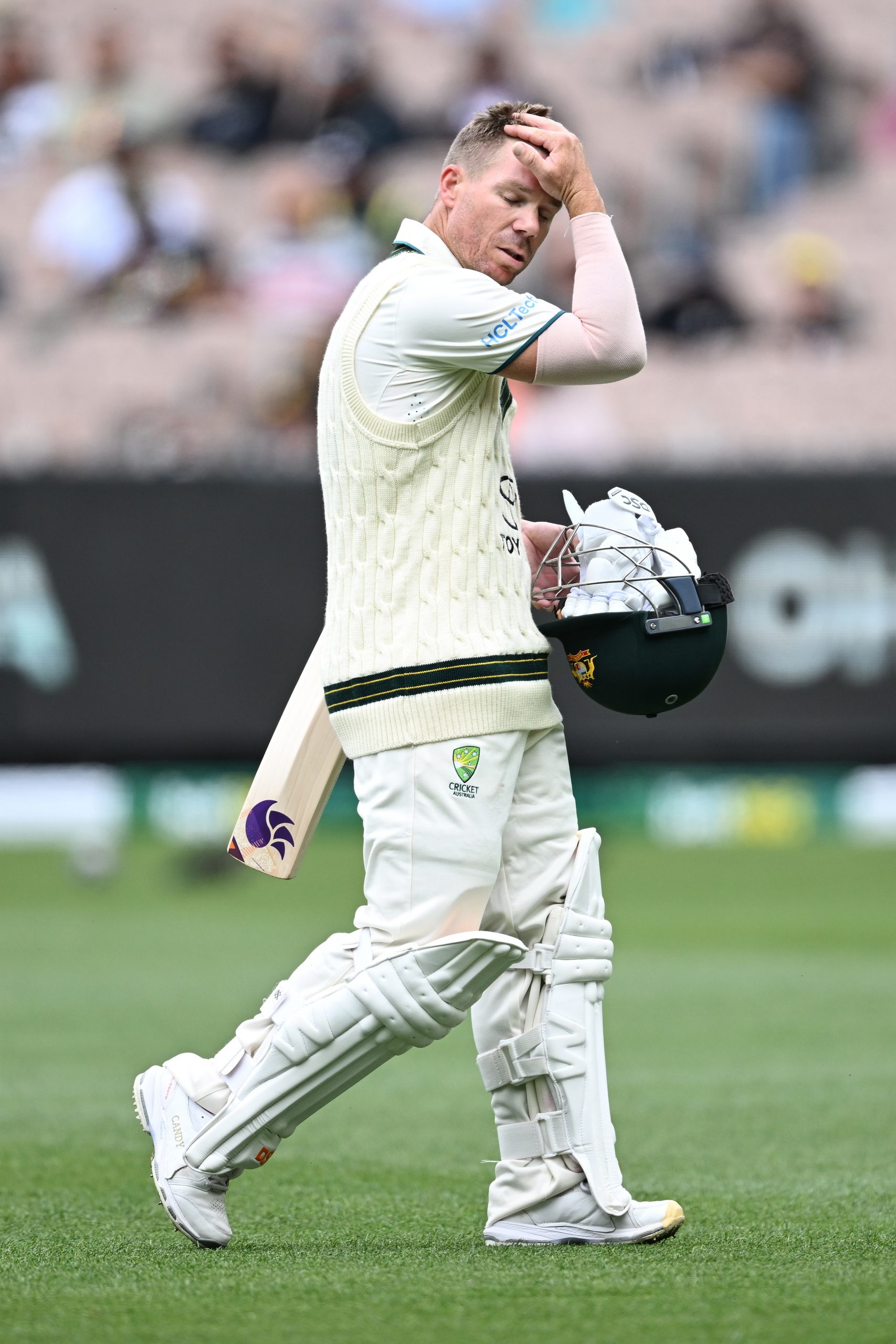 David Warner walked off the MCG for the final time in his Test career.