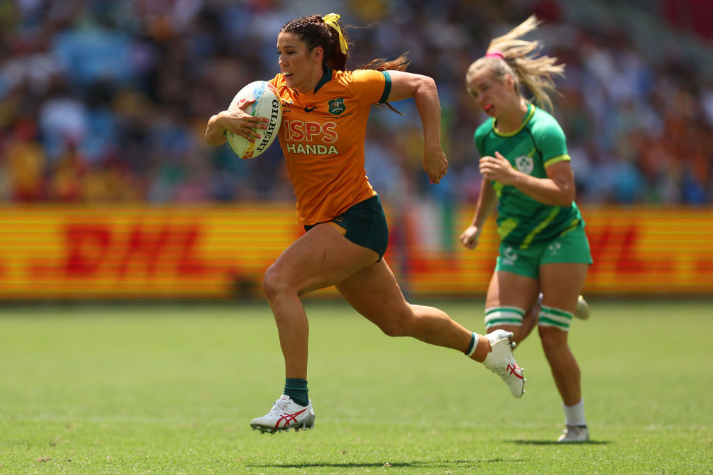 Charlotte Caslick during the 2023 Sydney Sevens.