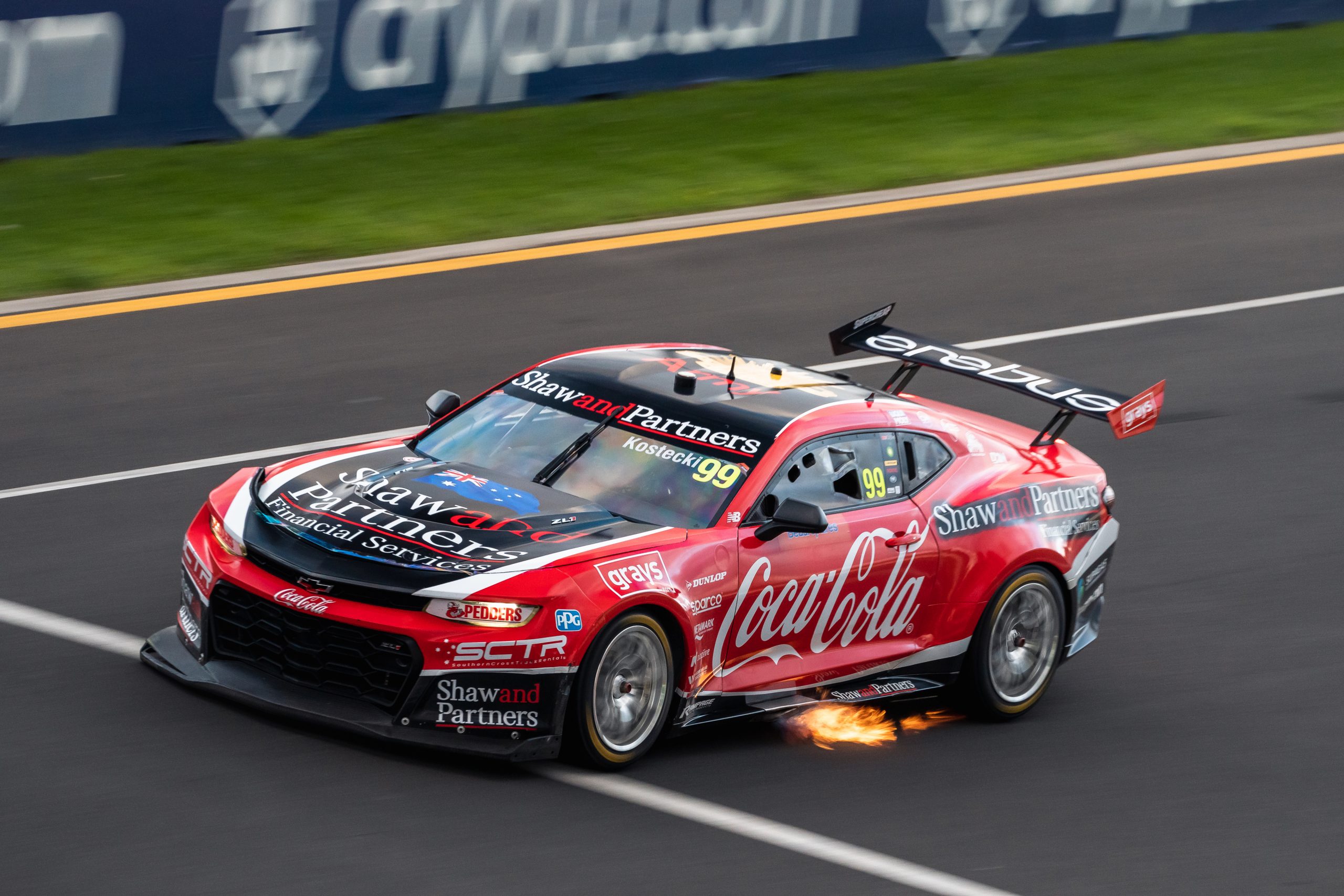Brodie Kostecki races on the Albert Park Grand Prix circuit.