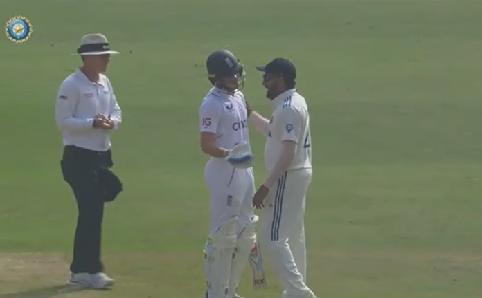 Ollie Pope and Jasprit Bumrah clashed.