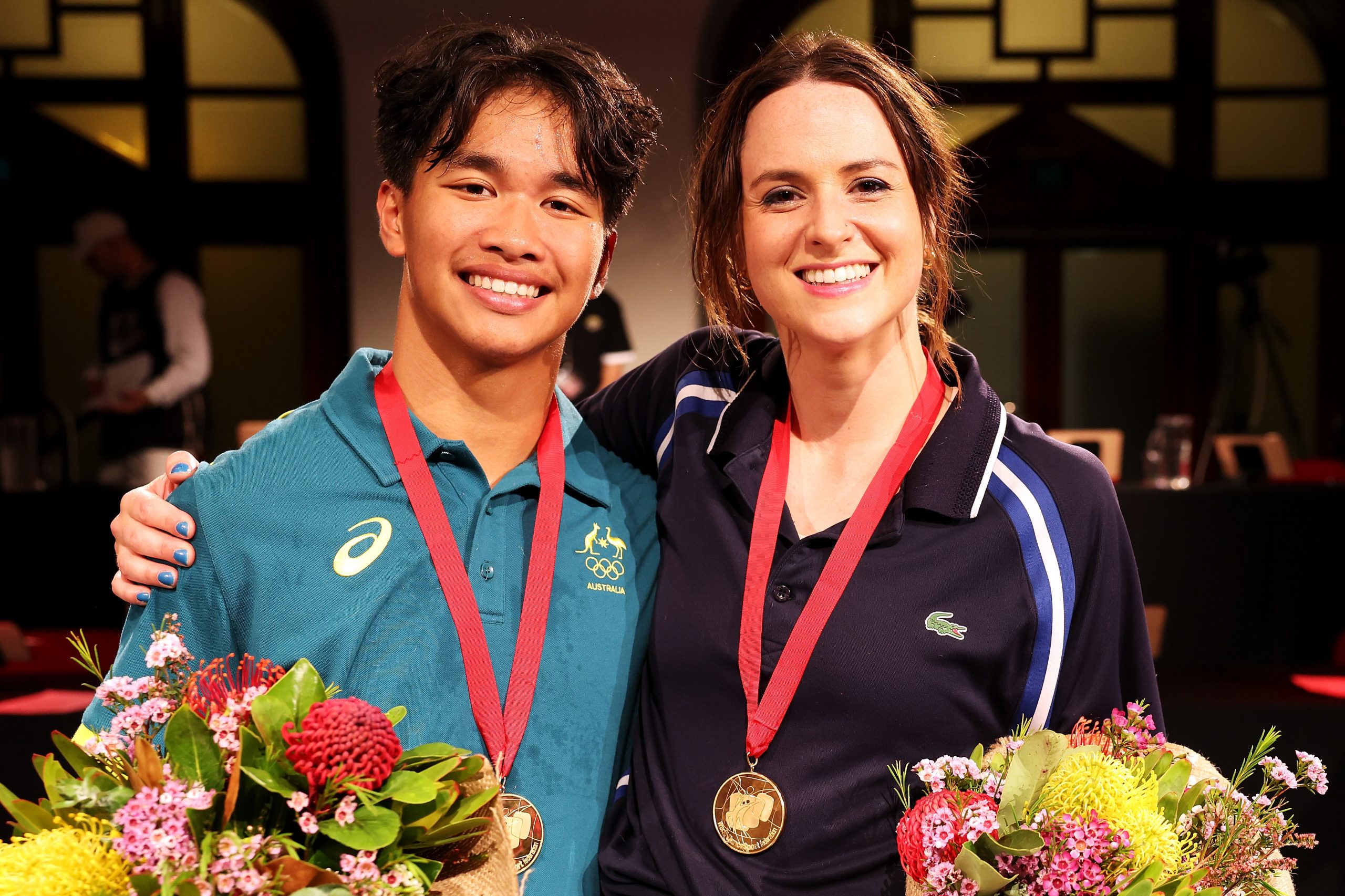 Australia's top "b-boy" and "b-girl", Jeff Dunne and Rachael Gunn.