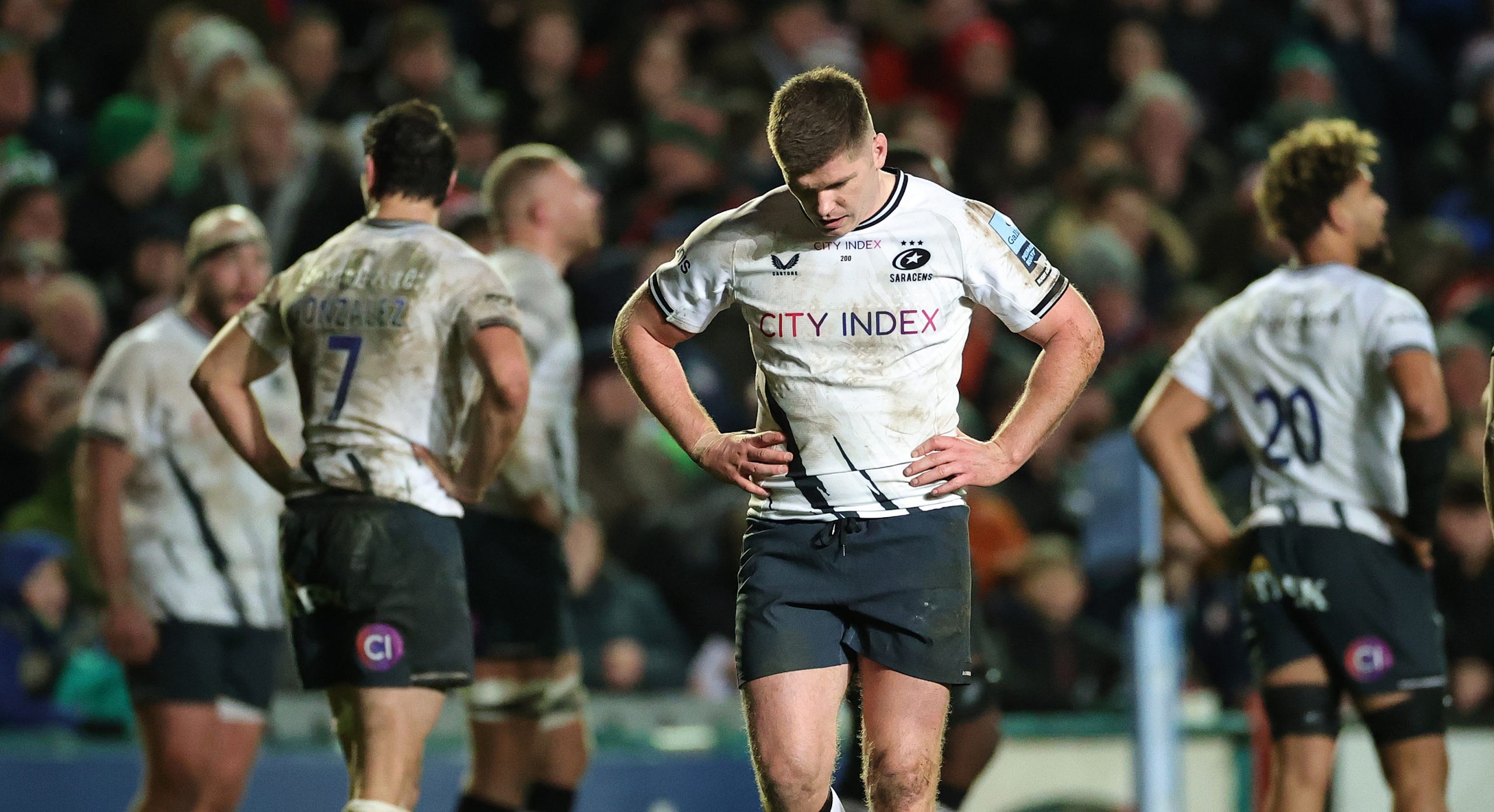 Owen Farrell currently plays for Saracens in the Premiership Rugby competition.