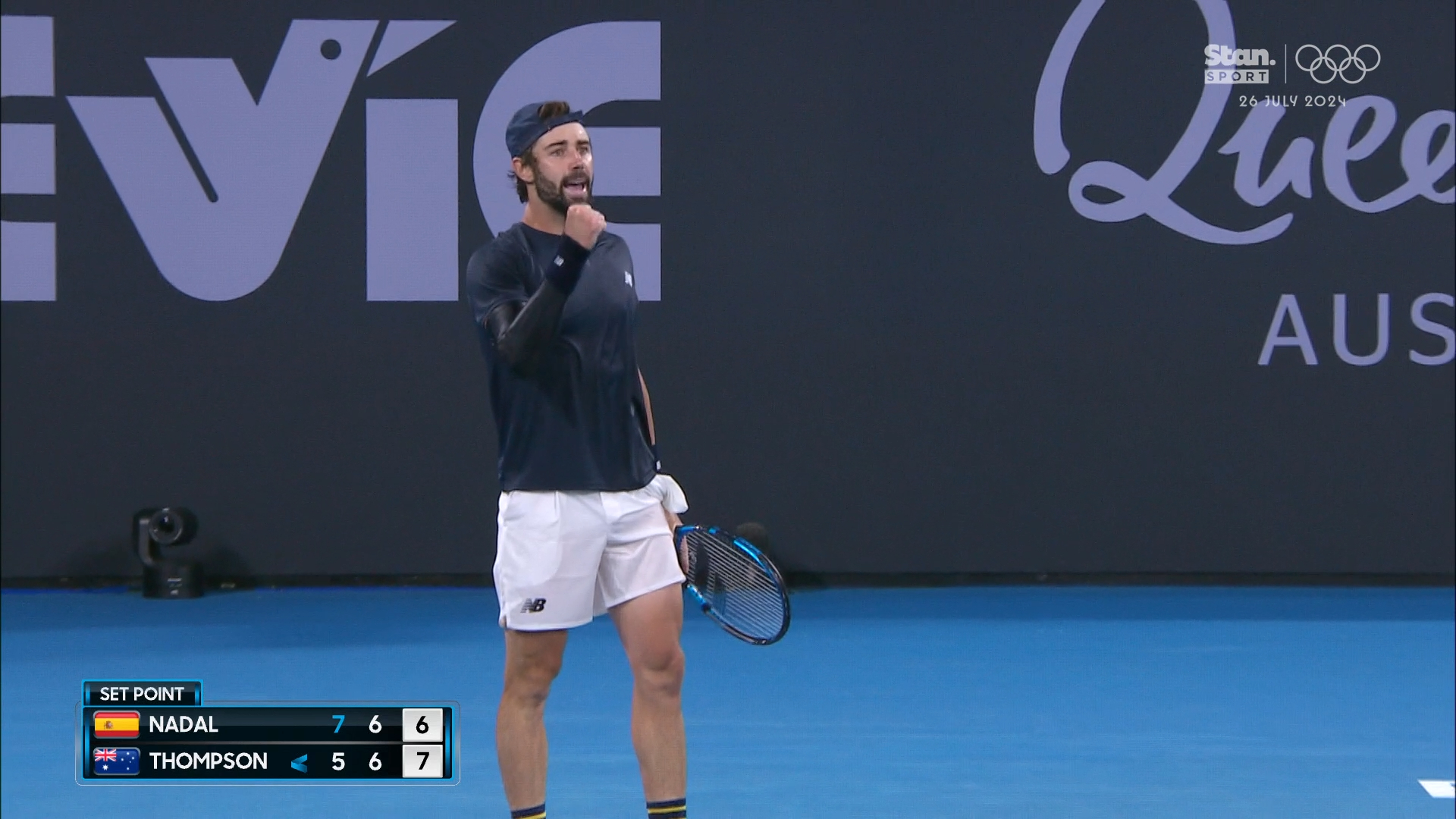 Aussie stuns Nadal with winner