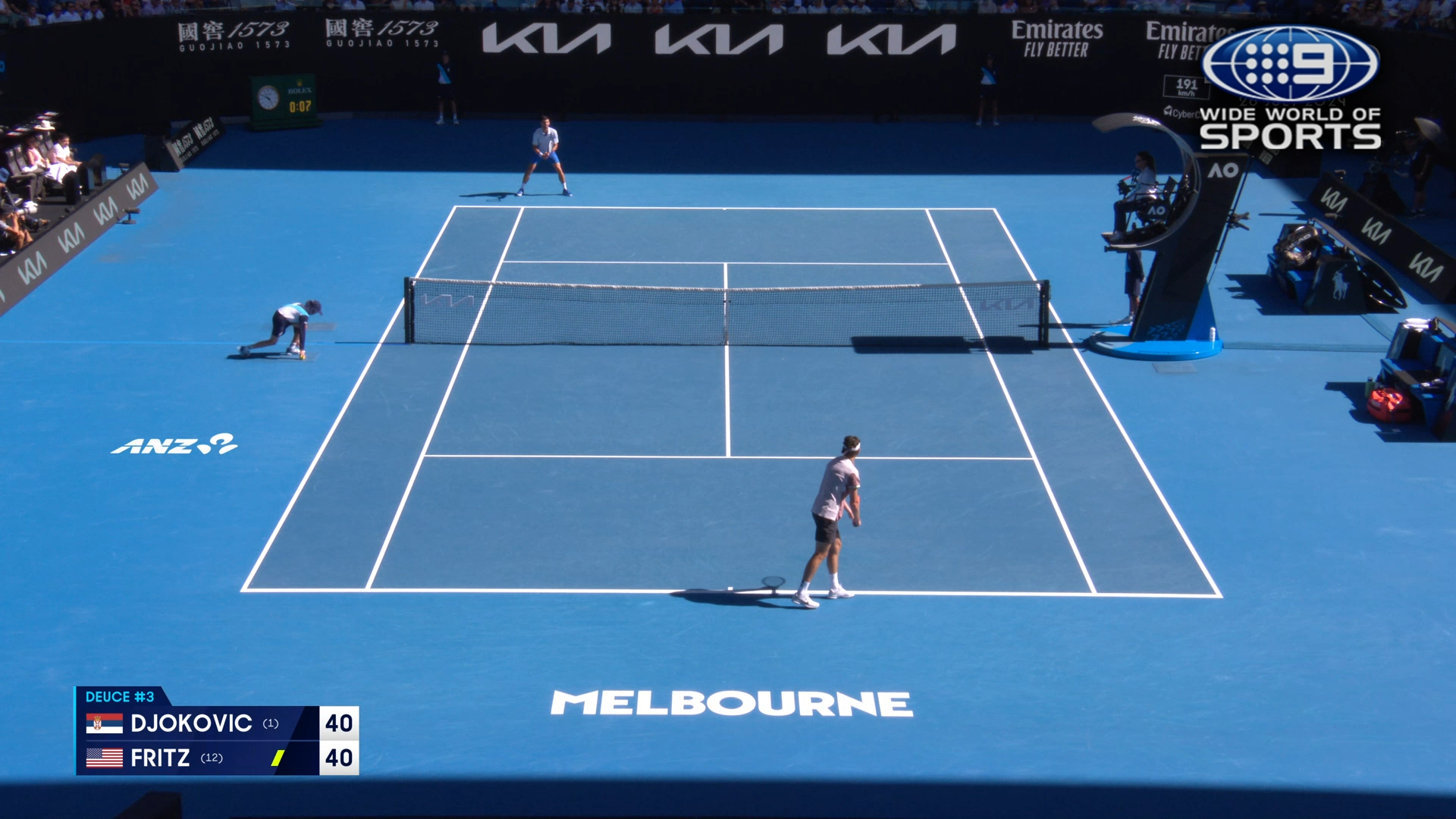 Australian Open Highlights: Novak Djokovic v Taylor Fritz