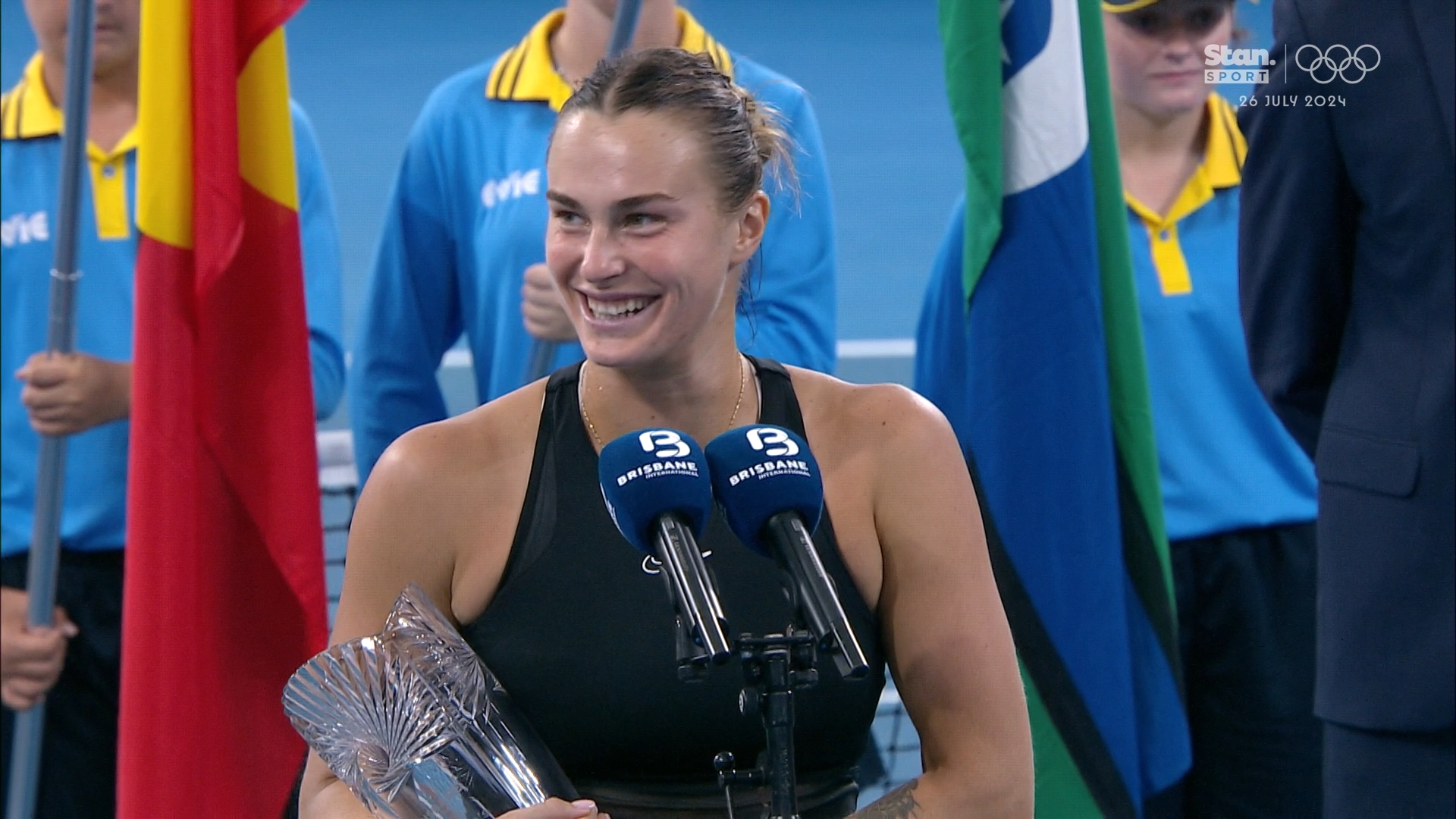 Aus Open champ's hilarious dig at team