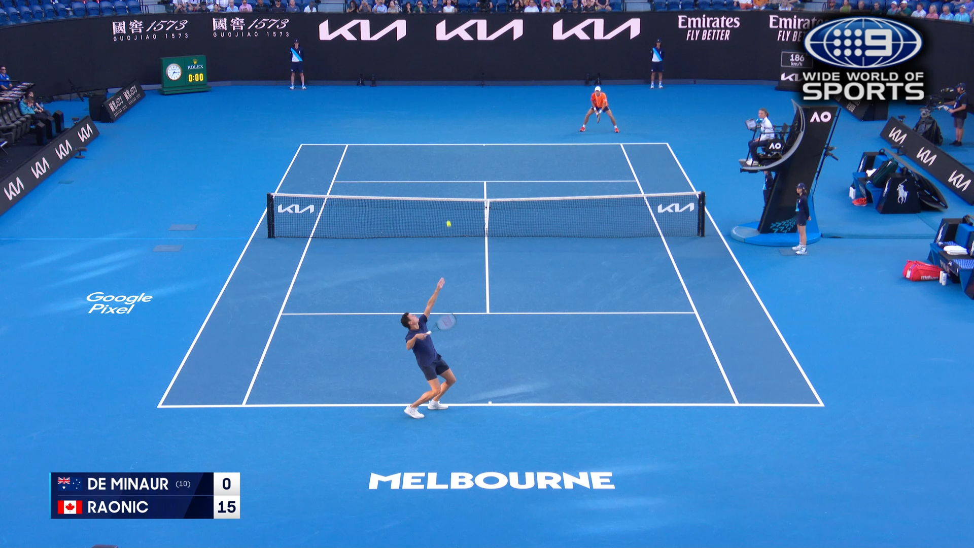 Australian Open Highlights: Alex de Minaur v Milos Raonic