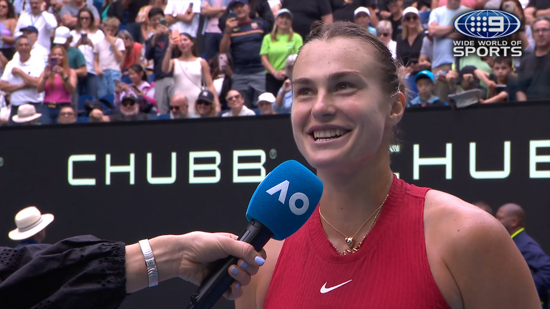 Sabalenka's scary interview statement