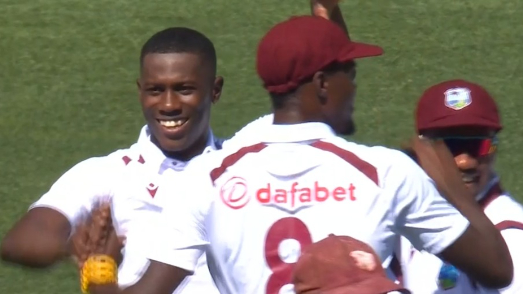 Windies debutant claims Smith with first ever ball