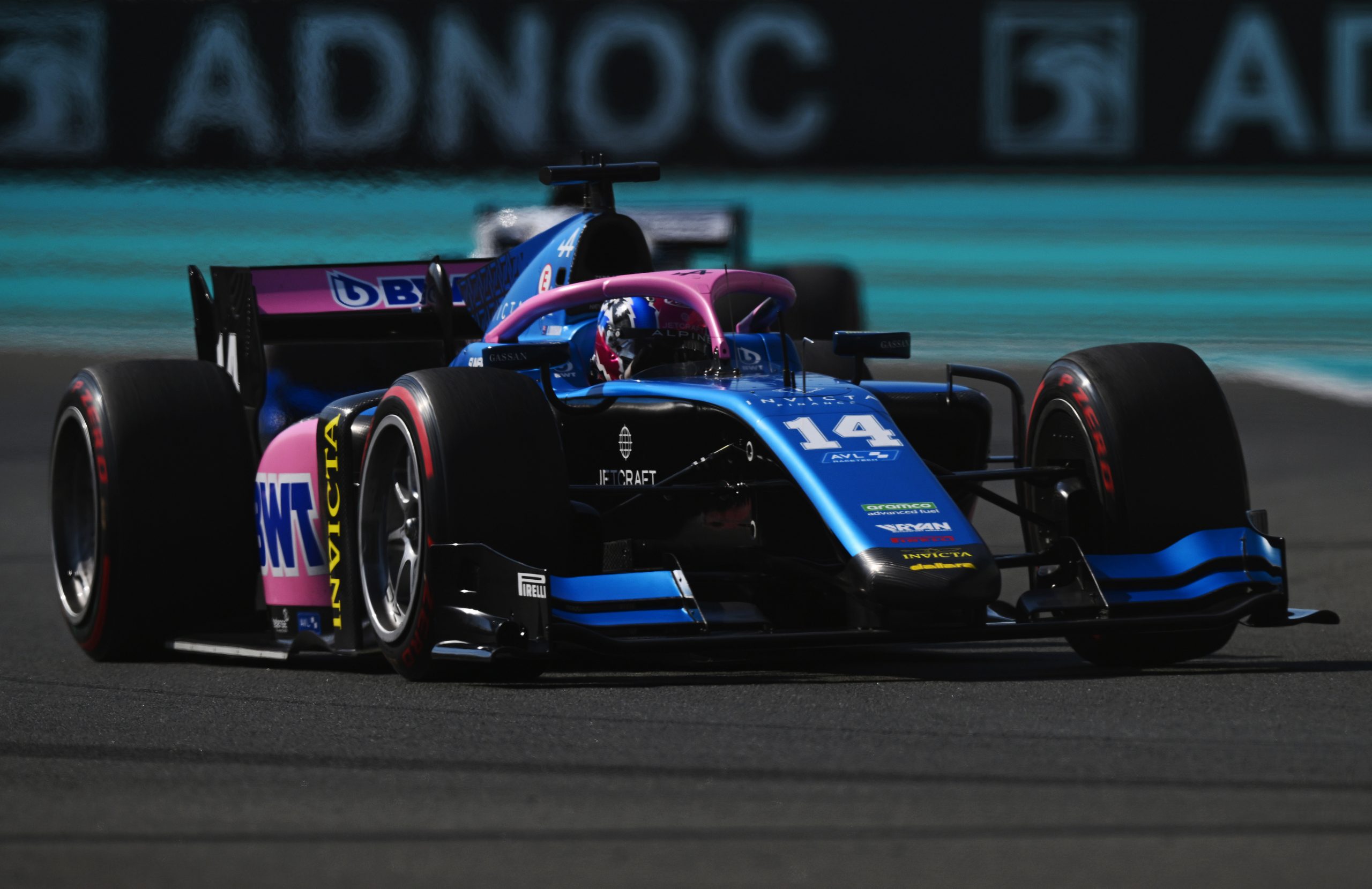 Jack Doohan of Australia and Invicta Virtuosi Racing in the 2023 Formula 2 season finale in Abu Dhabi.