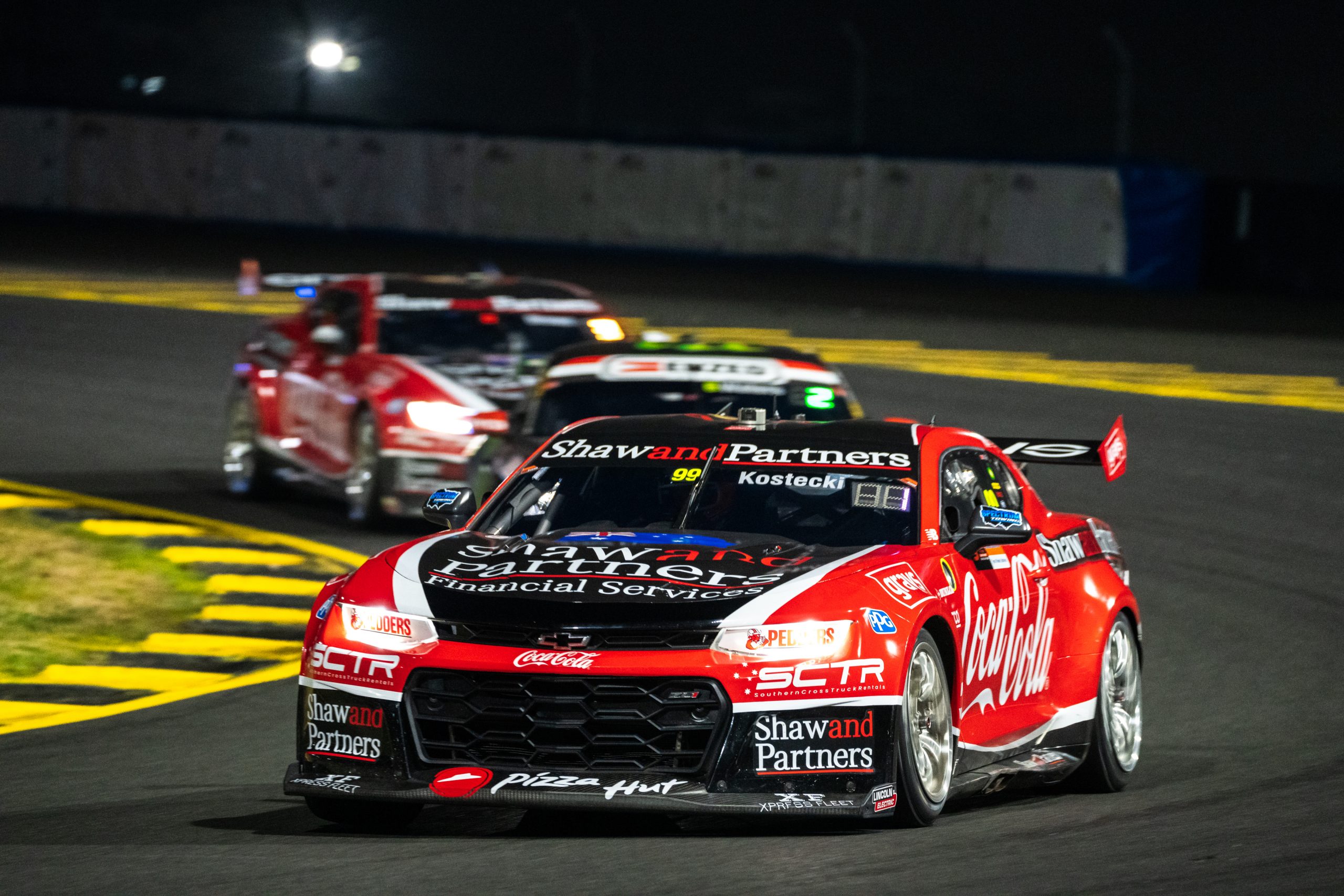 Brodie Kostecki driver of the #99 Coca-Cola Racing Chevrolet Camaro ZL1 during the Beaurepaires Sydney SuperNight, part of the 2023 Supercars Championship Series at Sydney Motorsport Park on July 29, 2023 in Sydney, Australia. (Photo by Daniel Kalisz/Getty Images)