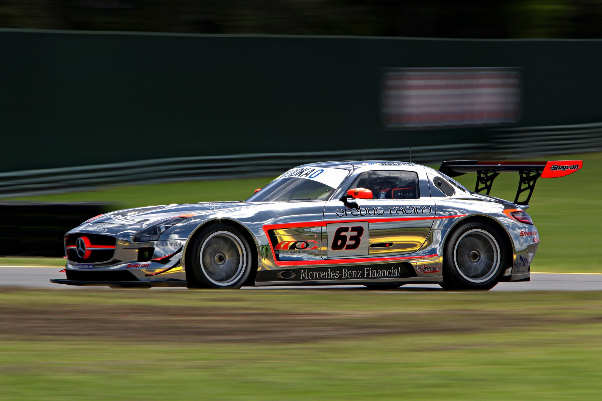 An Erebus Racing Mercedes-AMG SLS GT3 pictured in 2011.