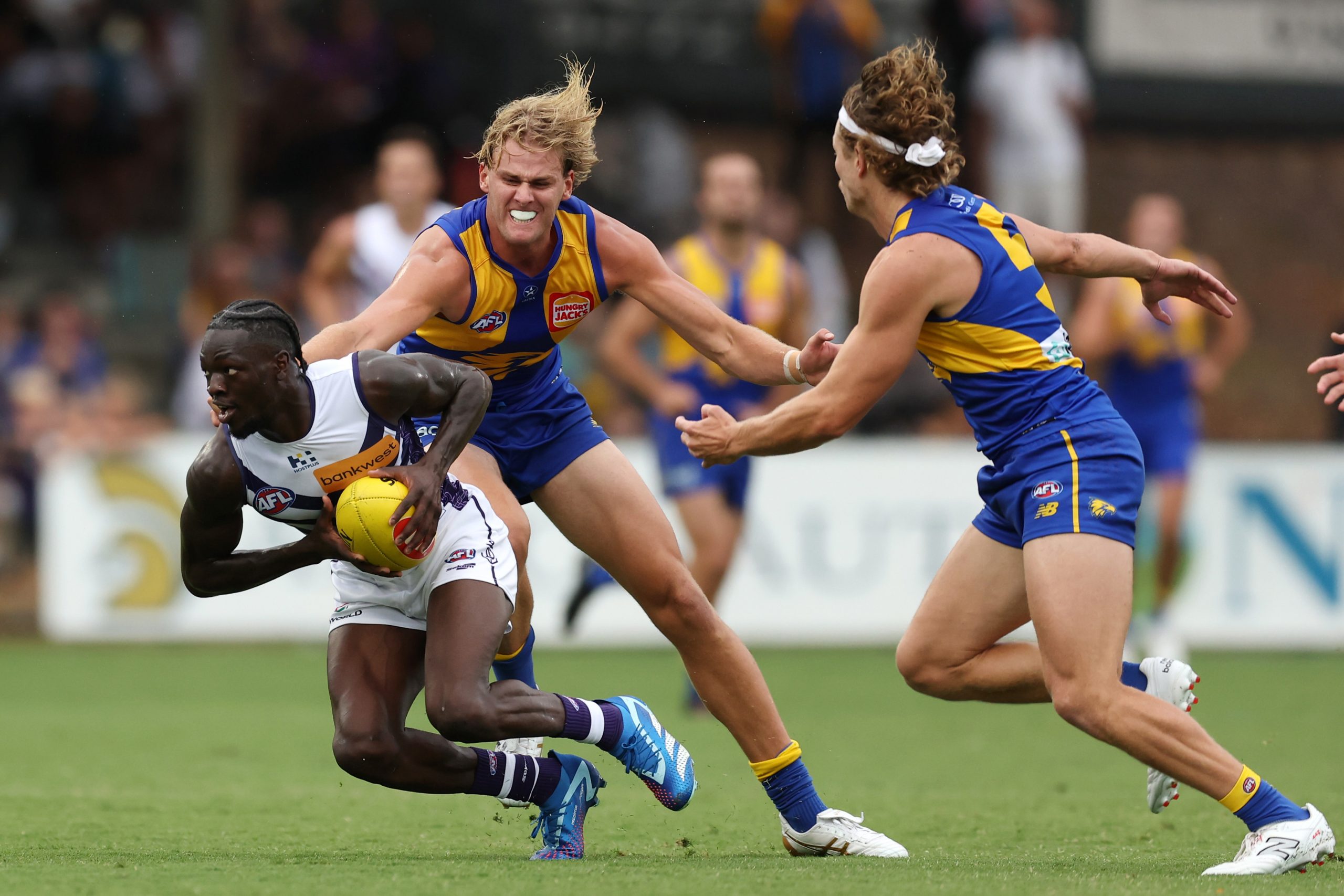 Michael Frederick will miss the Dockers' practice match against the Power with hamstring issues.