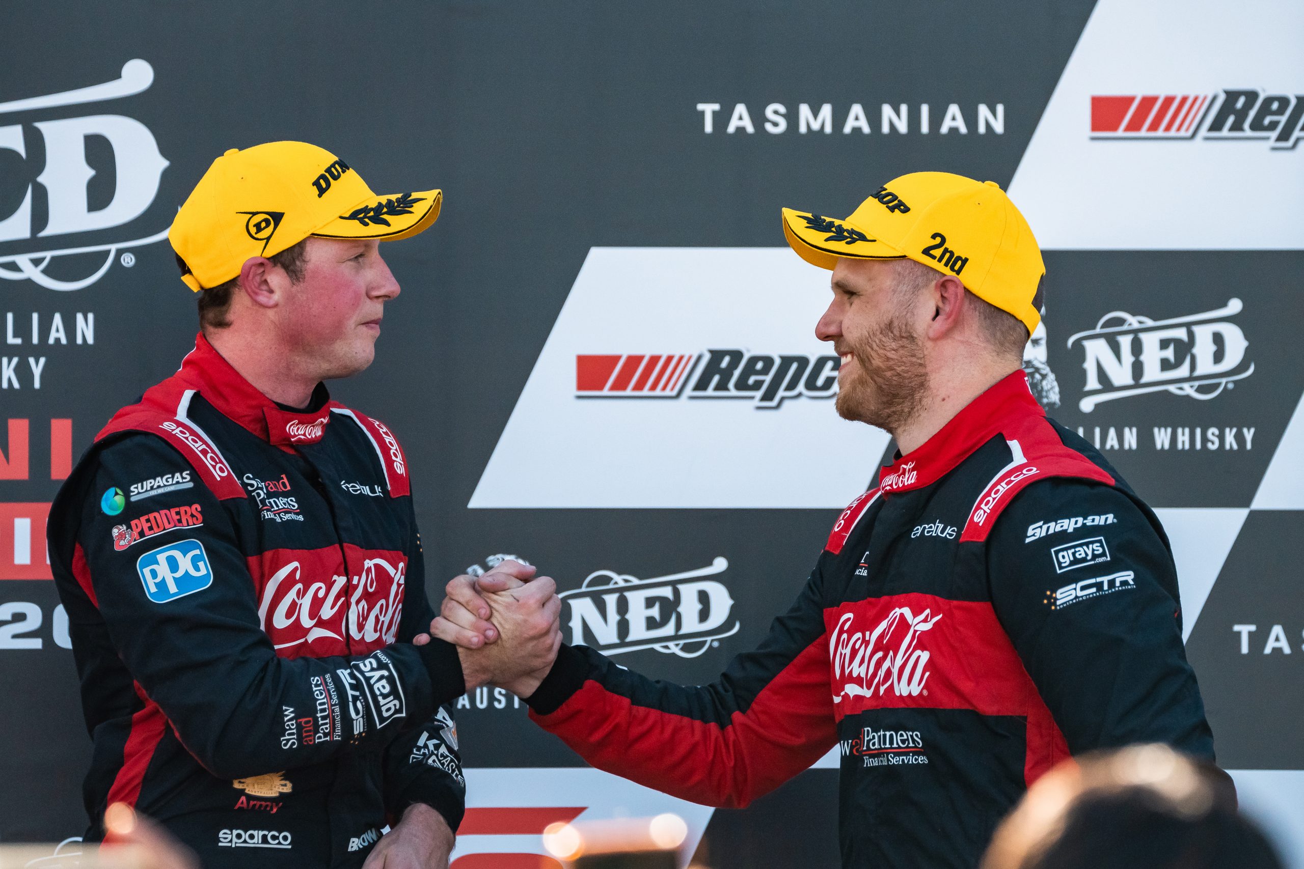 Will Brown (left) and Brodie Kostecki.