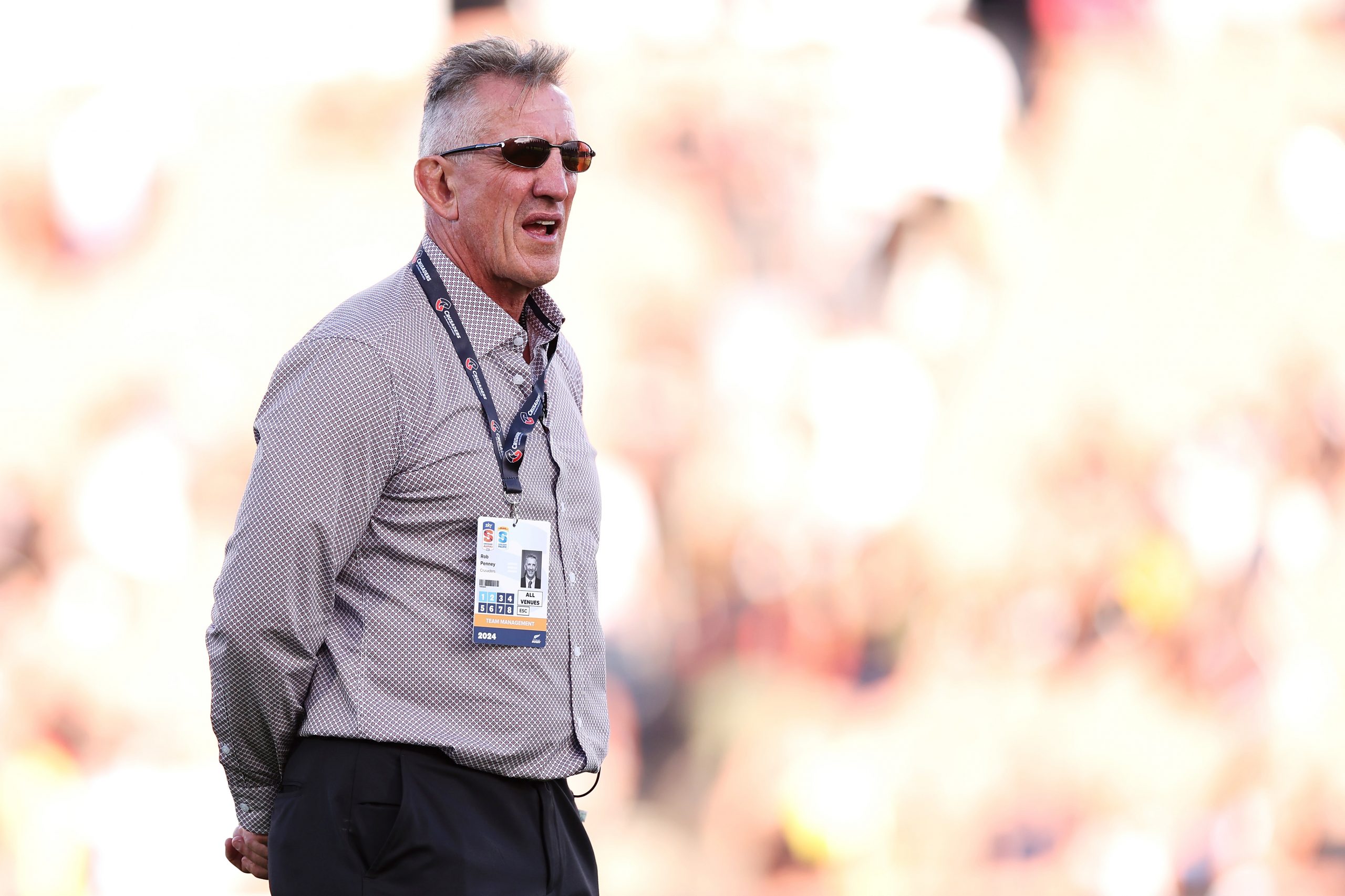 Crusaders coach Rob Penney at FMG Stadium Waikato.