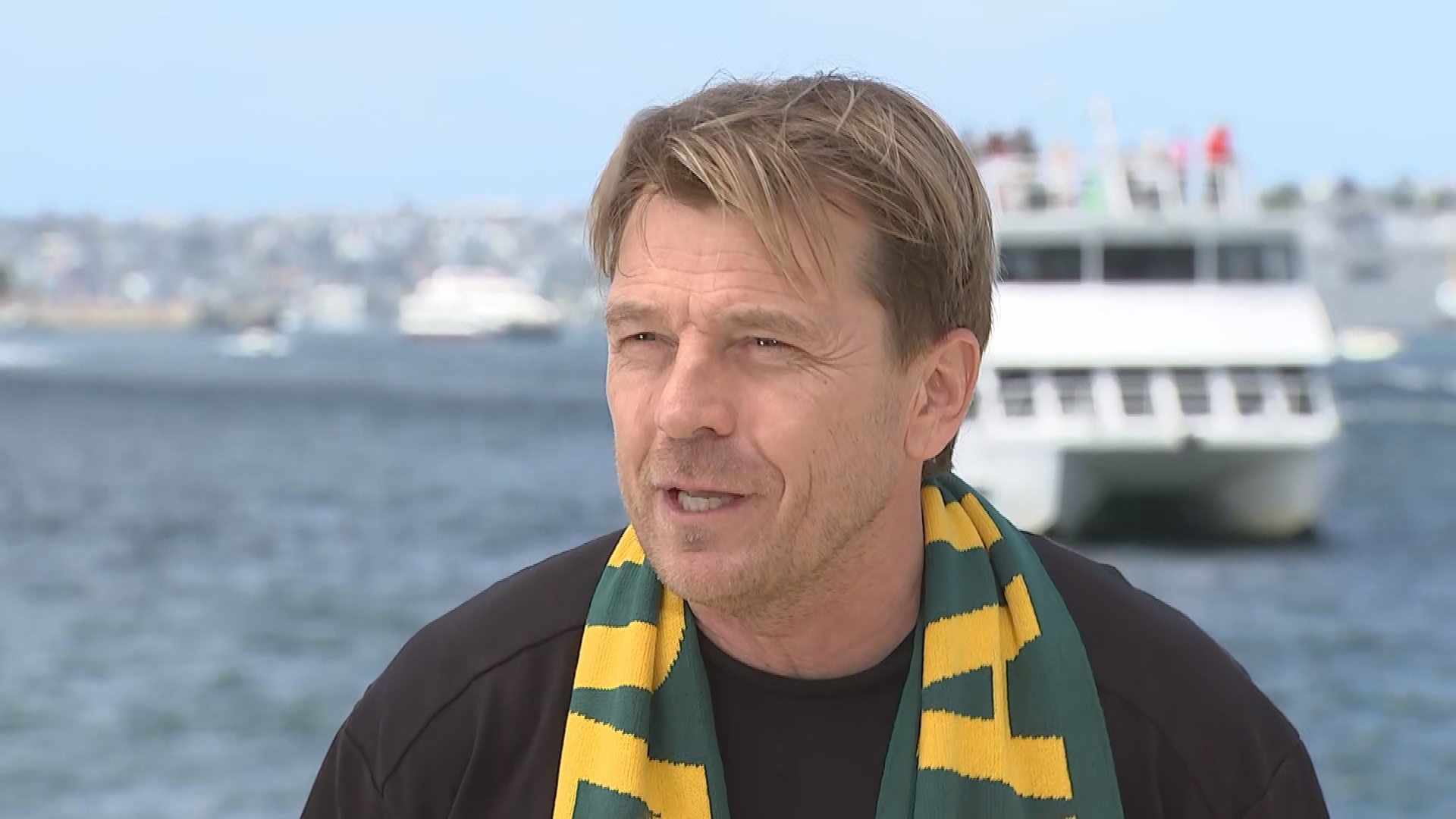 Matildas Head Coach Tony Gustavsson addresses the media