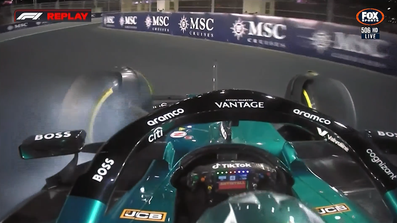 Stroll crash brings out safety car