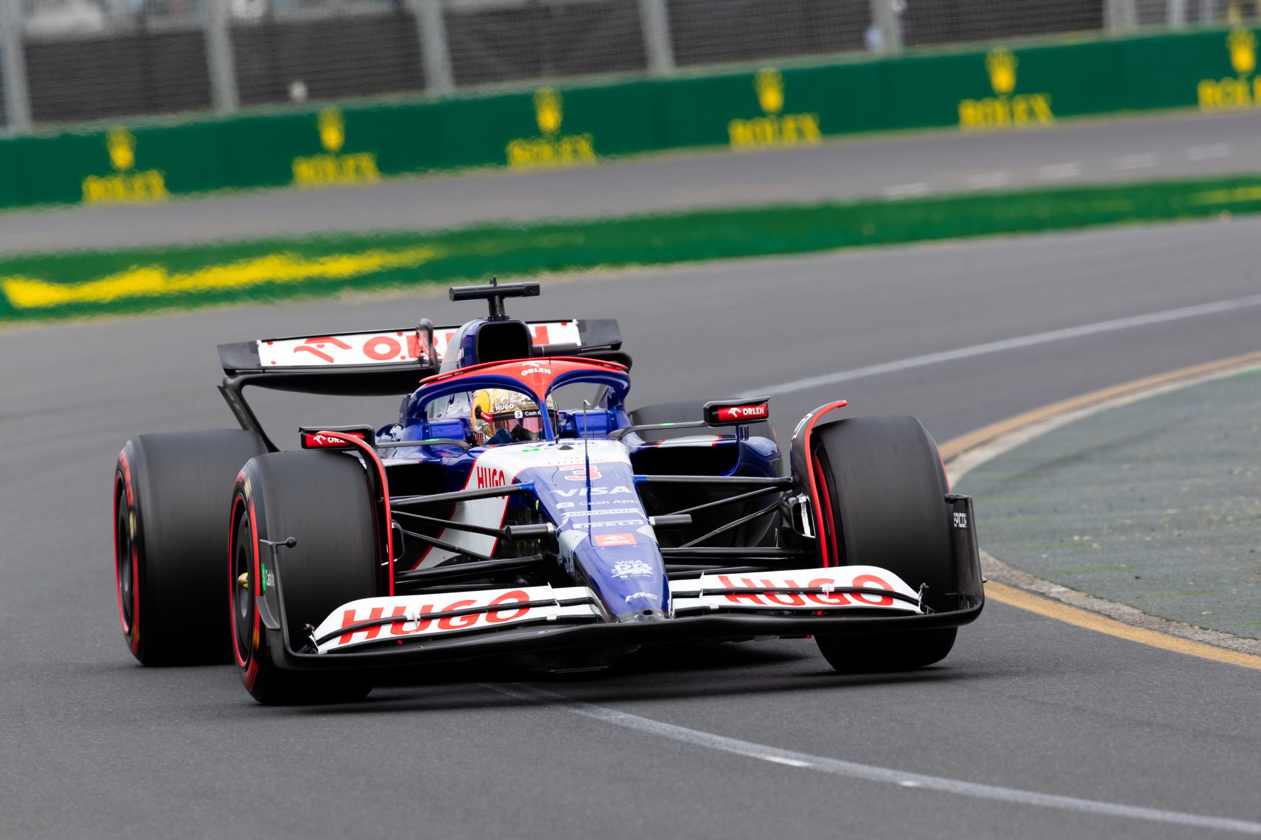 Daniel Ricciardo on track during the 2024 Australian Grand Prix weekend.