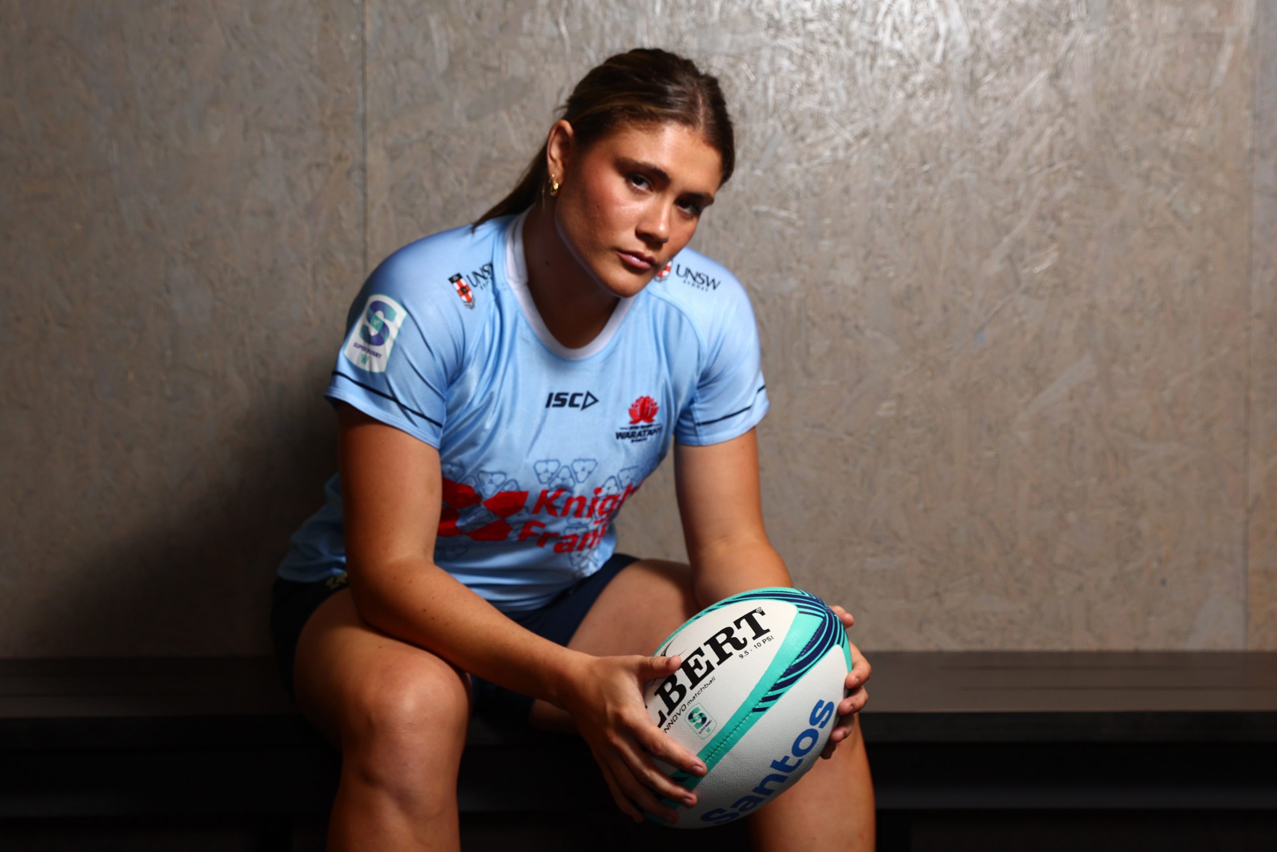 Piper Duck of the Waratahs poses at Ballymore.