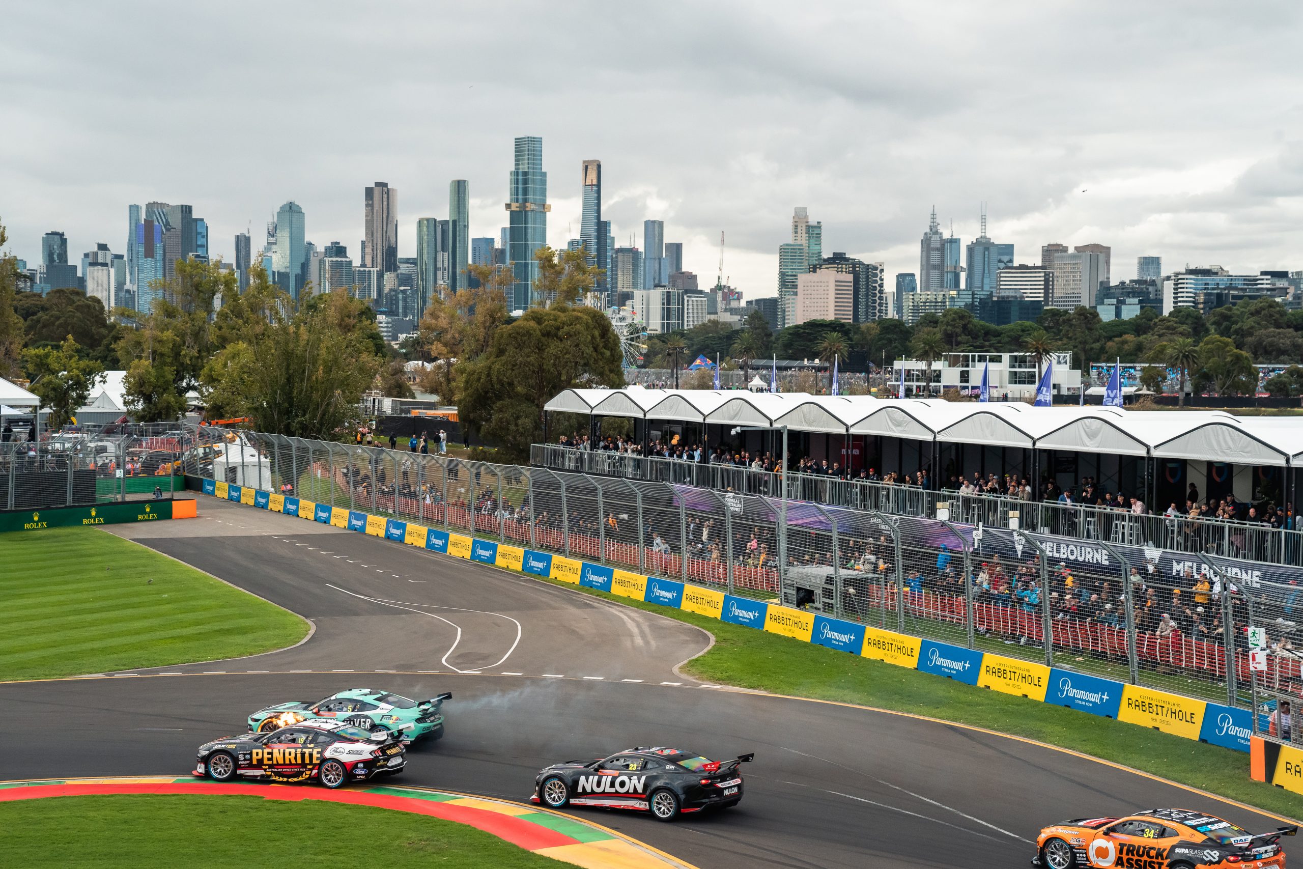 Supercars has been a fixture at the Albert Grand Prix circuit for two decades.