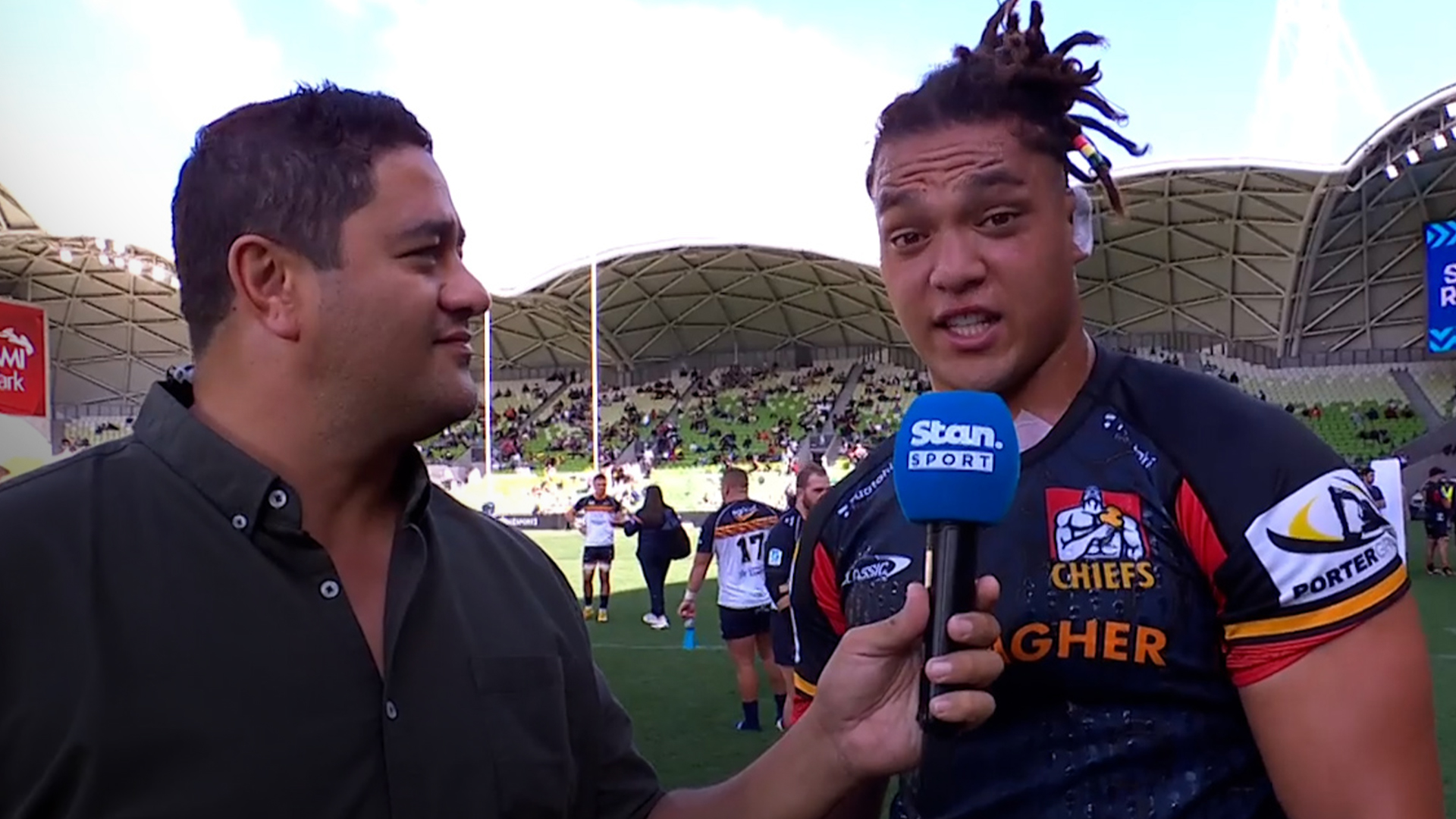 'Rasta' lock's classic post-match chat