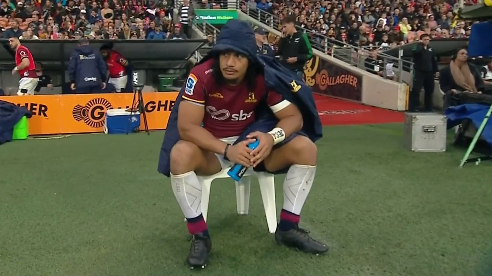 Highlanders star sees red for high shot