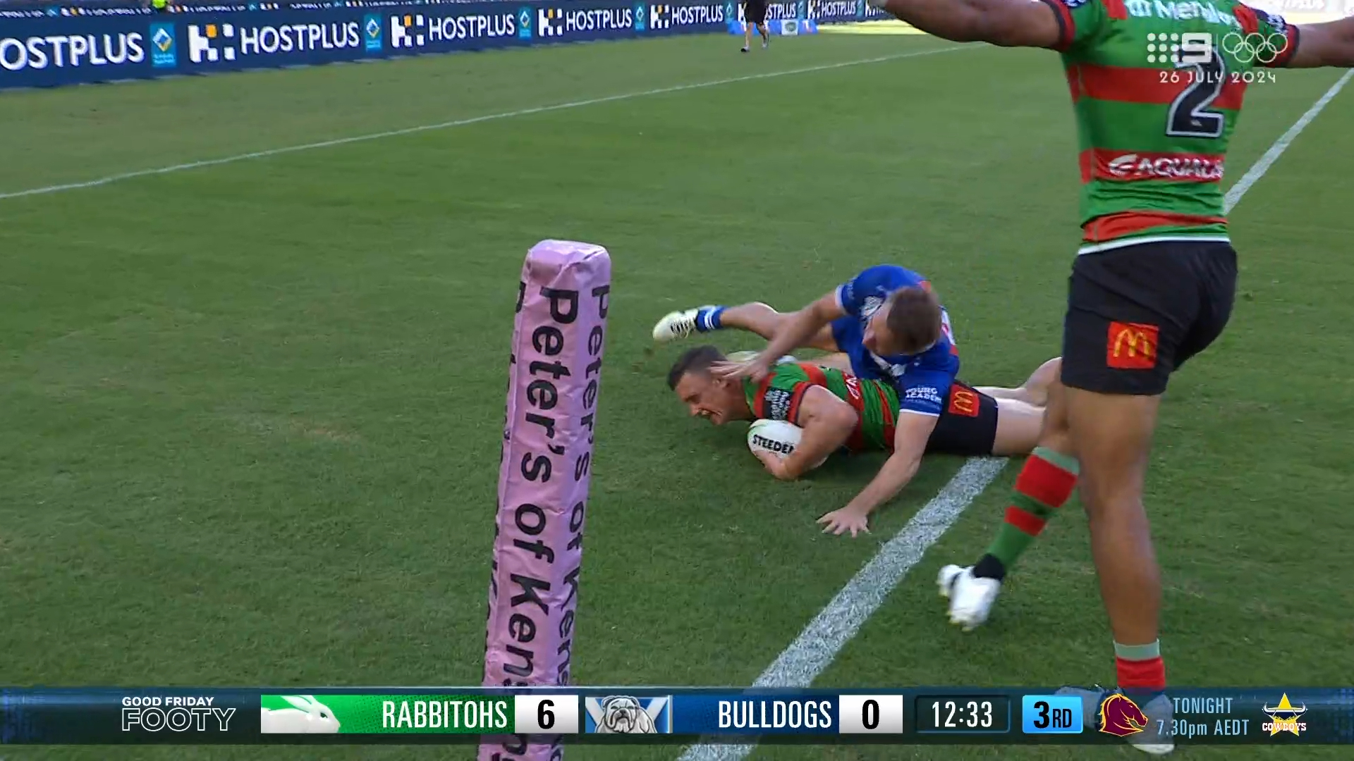 Wighton scores first try in new colours