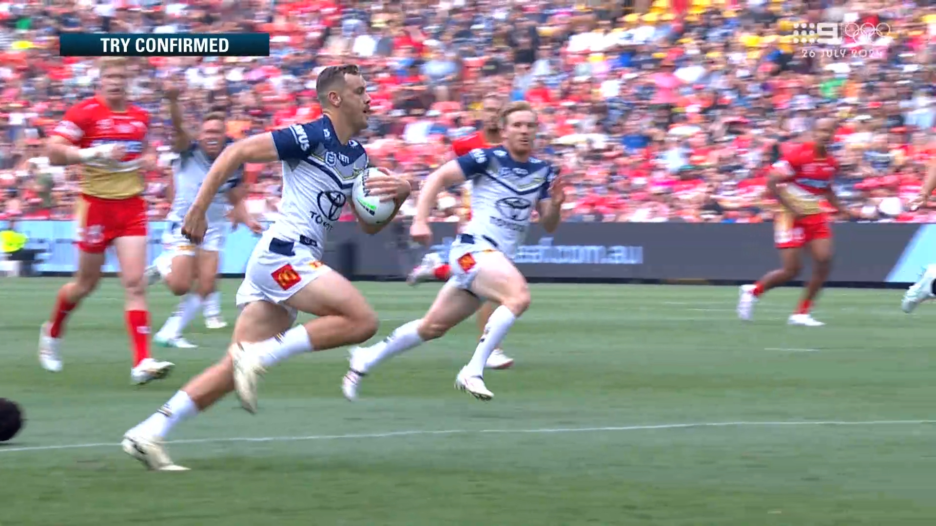 Cowboys young gun dazzles with solo try