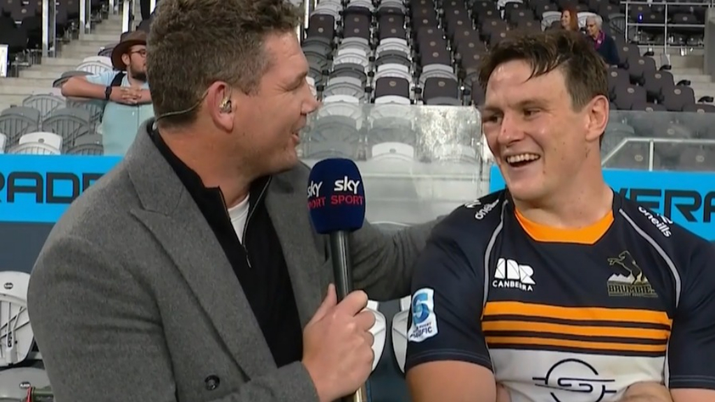 Battered Brumbies star's hilarious interview