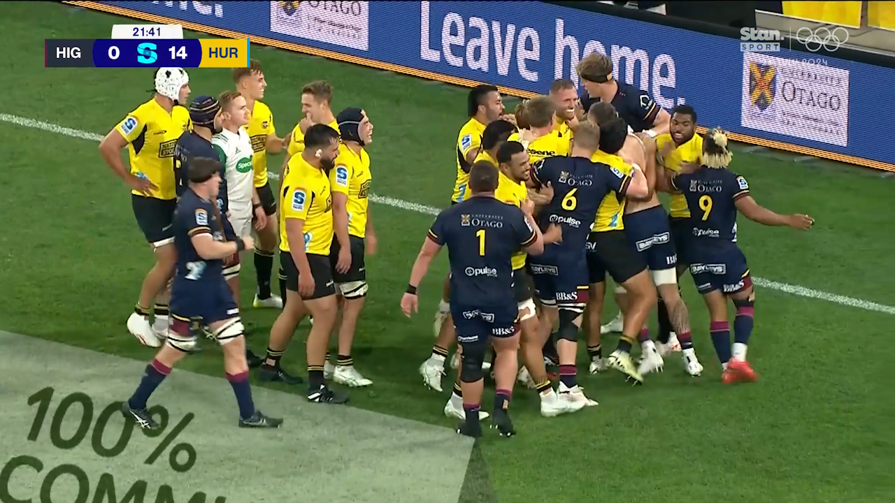 Sparks fly as jersey comes off