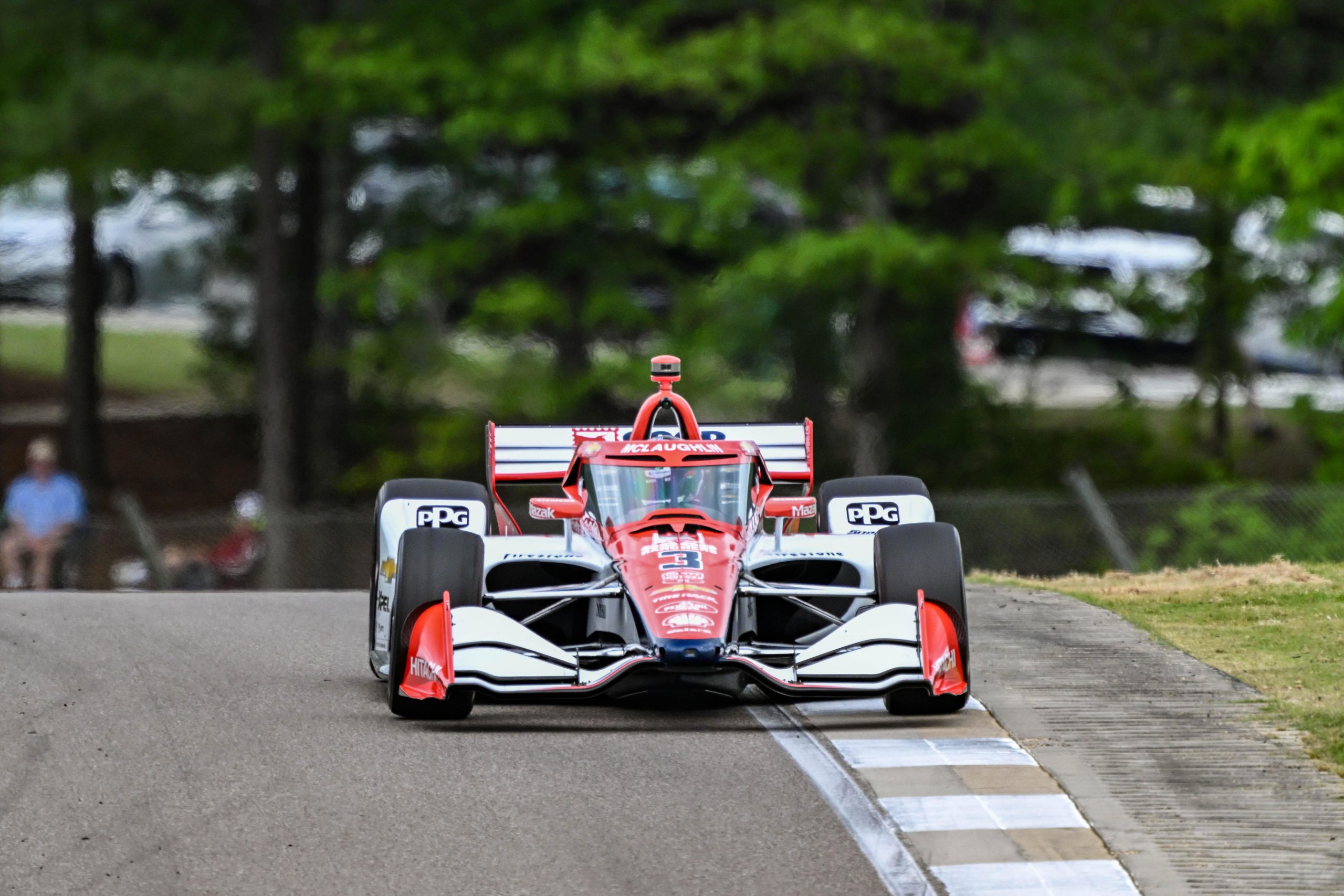 Scott McLaughlin on track at Barber Motorsports Park.